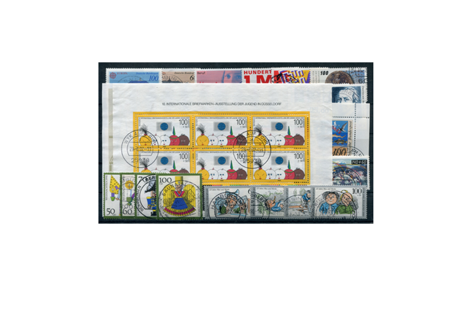 Briefmarken BRD Briefmarken 1990 Jahrgangssatz Michel-Nr. 1444/1487 gestempelt