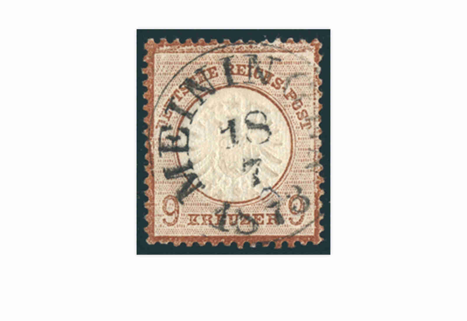 Briefmarke Deutsches Reich Brustschild 1872 Michel-Nr. 27 gestempelt