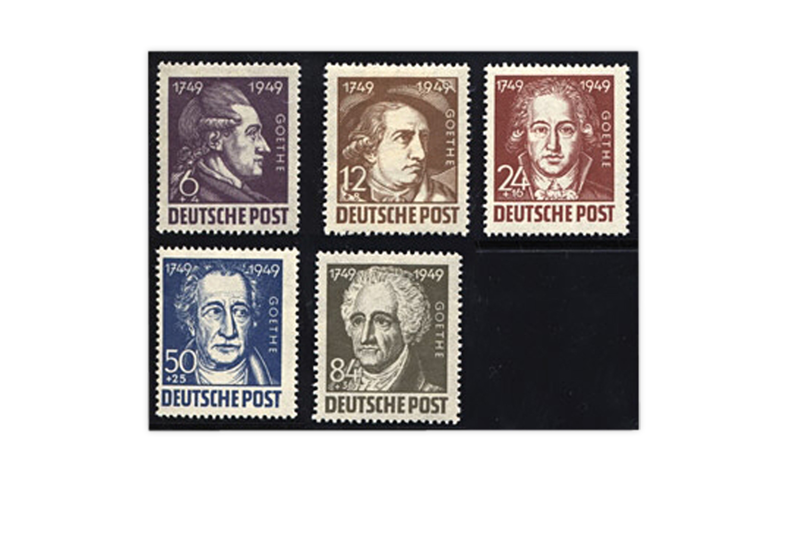 SBZ Michel-Nr. 234/238 gestempelt