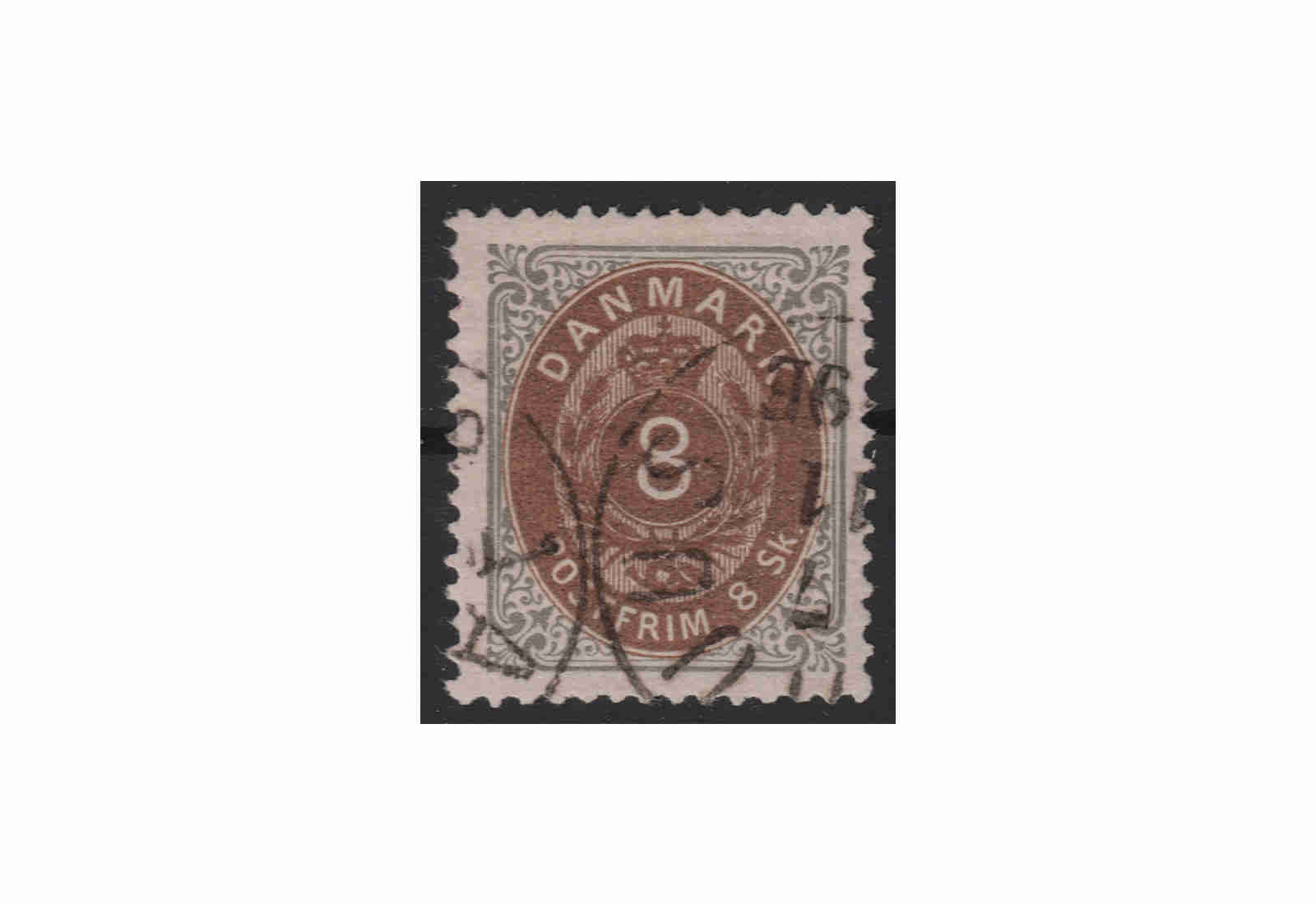 Dänemark Freimarke: Kroninsignien 1870/72 DNK Michel Nr. 19 gestempelt