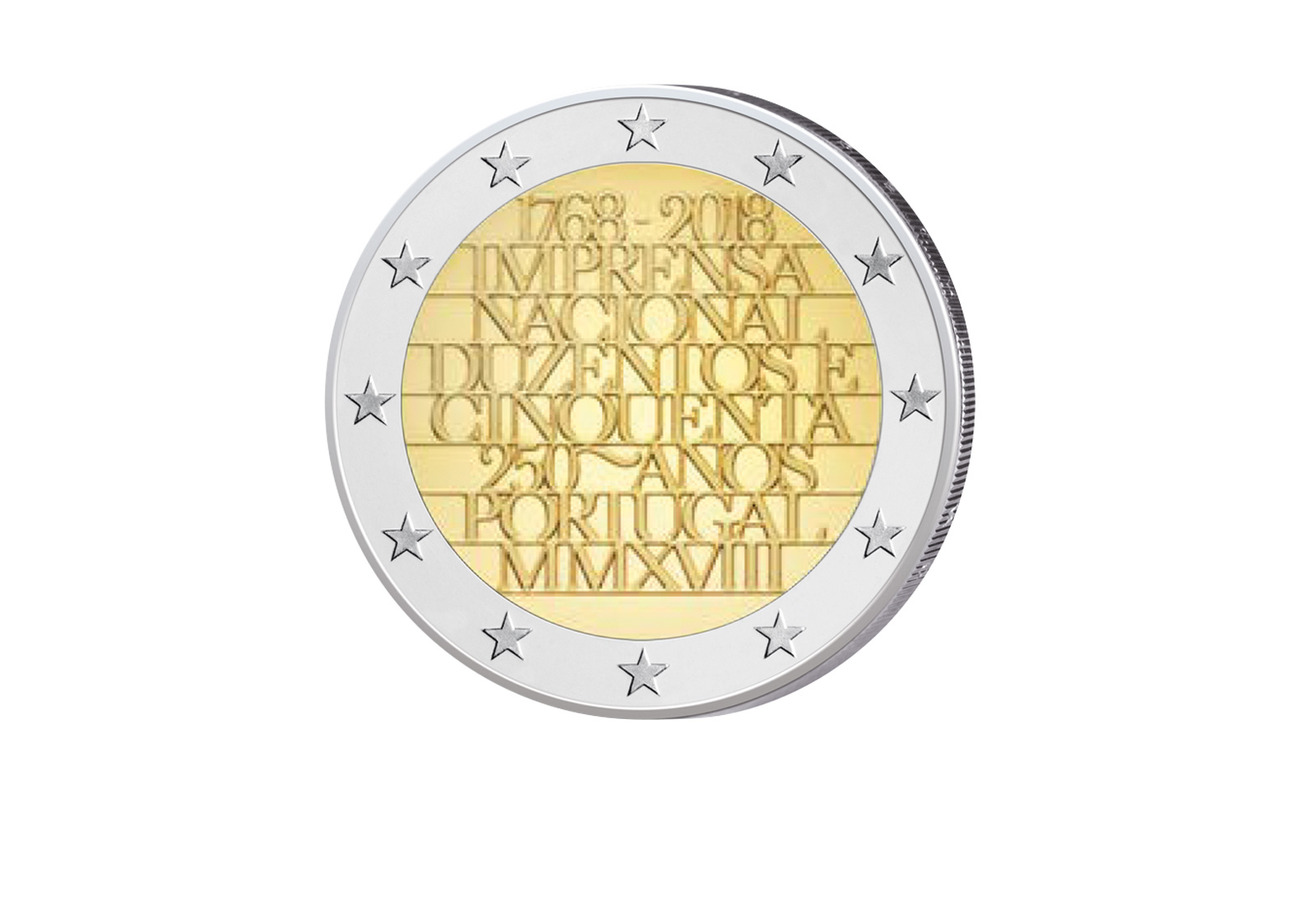 2 Euro 2018 Portugal 250 Jahre Nationale Druckerei