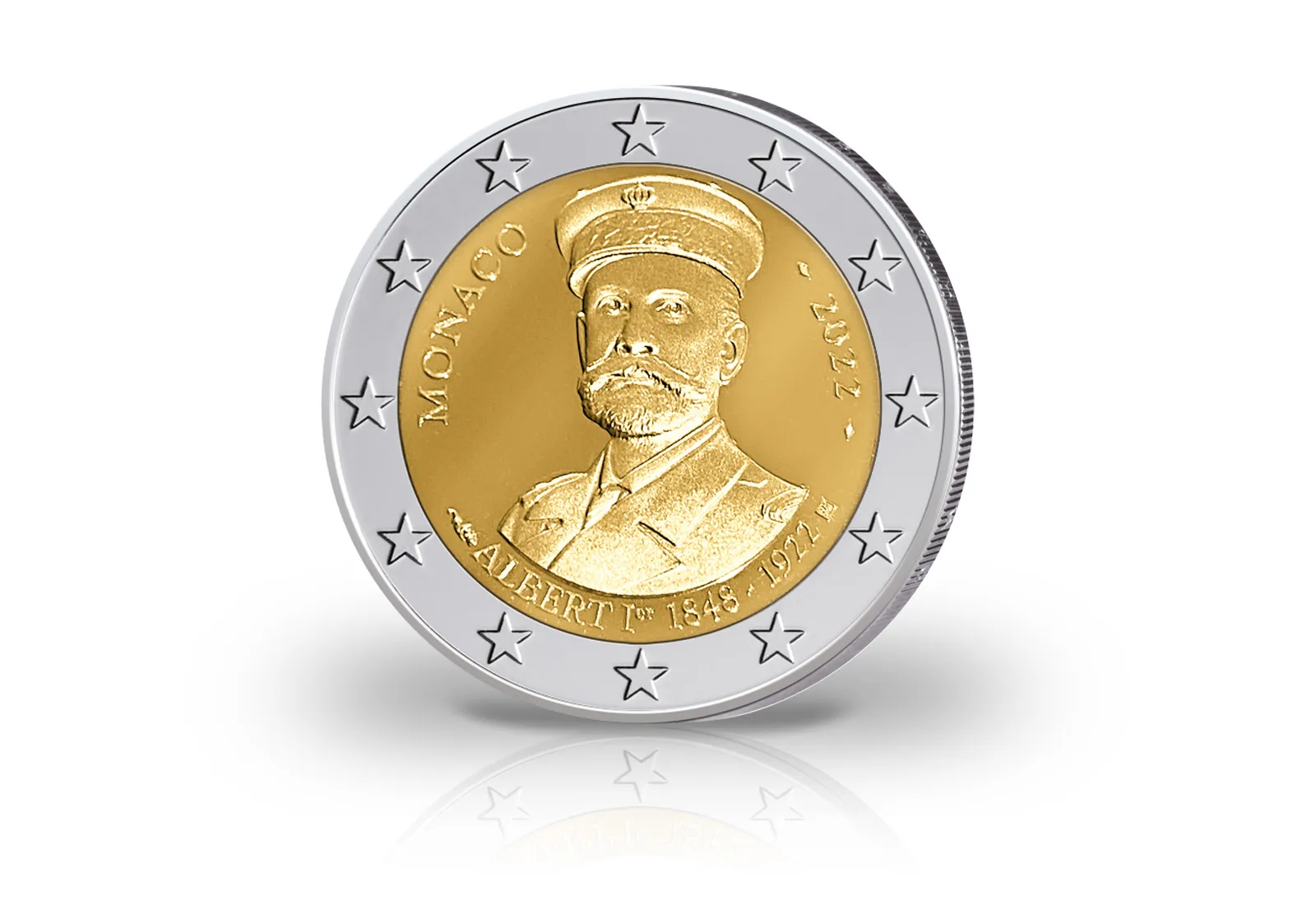 2 Euro 2022 Monaco 100. Todestag Fürst Albert I. PP