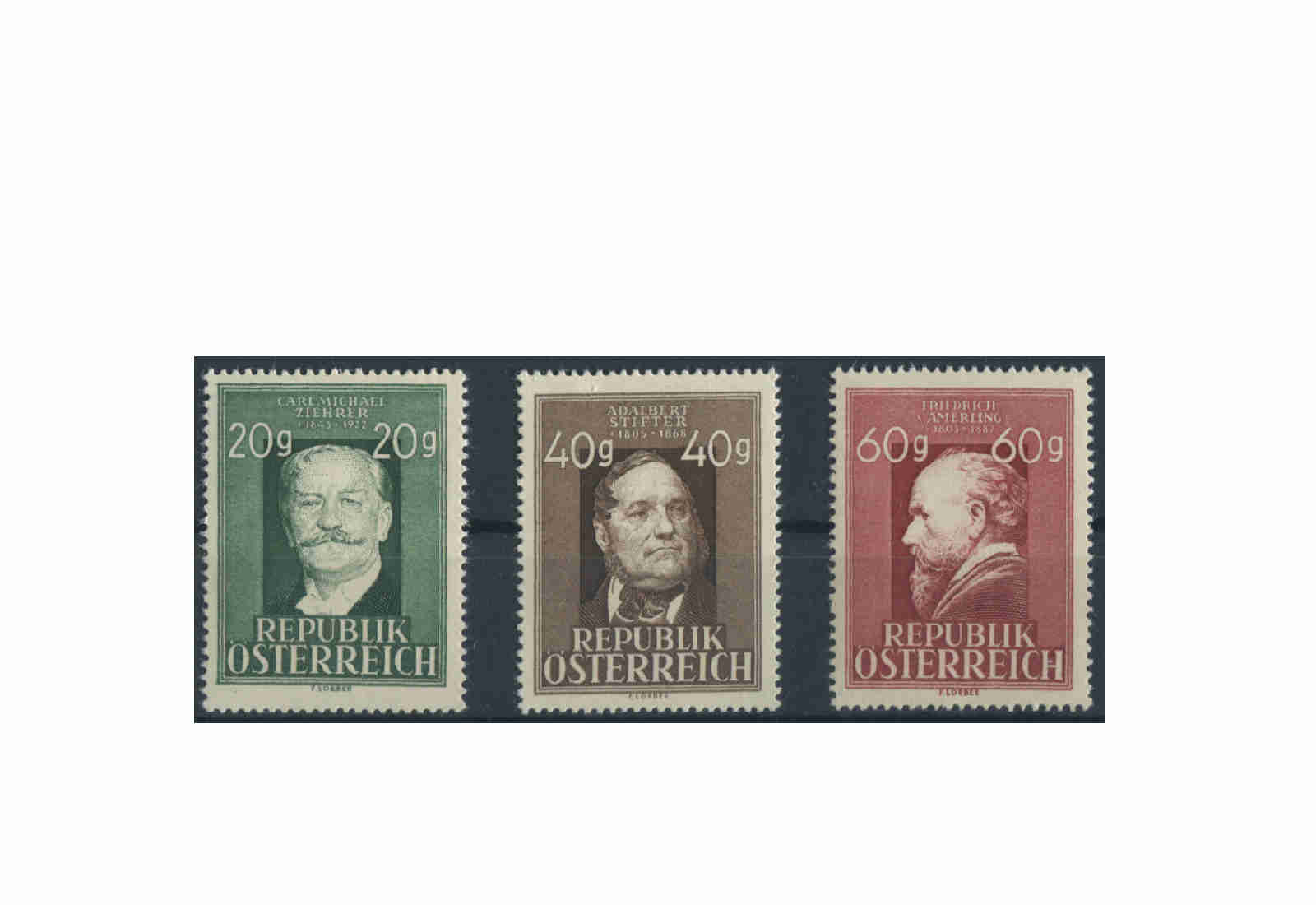 Österreich Frühausgaben Michel Nr. 855/7 postfrisch