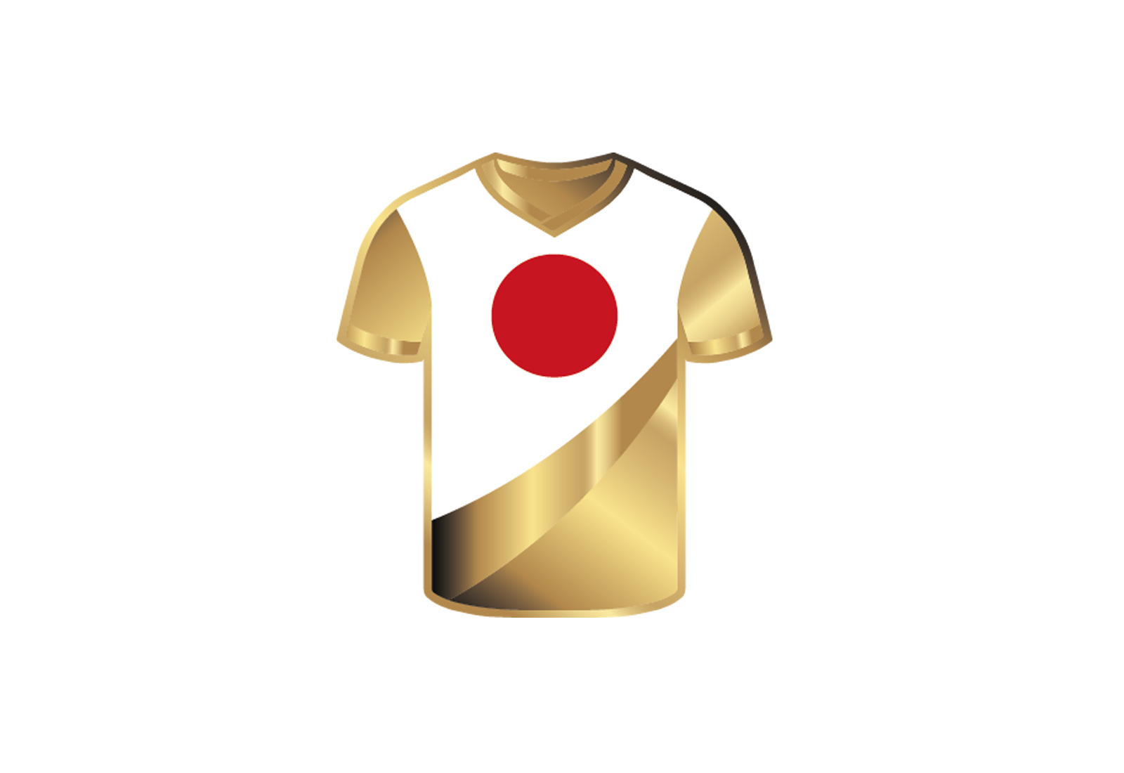 Goldmünze Motiv "Trikot Japan" im Geschenketui