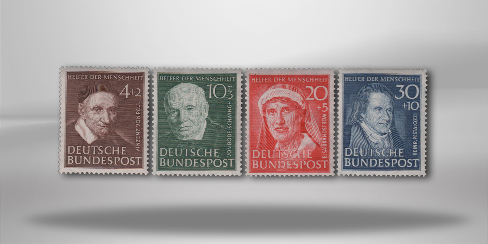 Briefmarken BRD Wohlfahrt 1951 Michel-Nr. 143-146 postfrisch