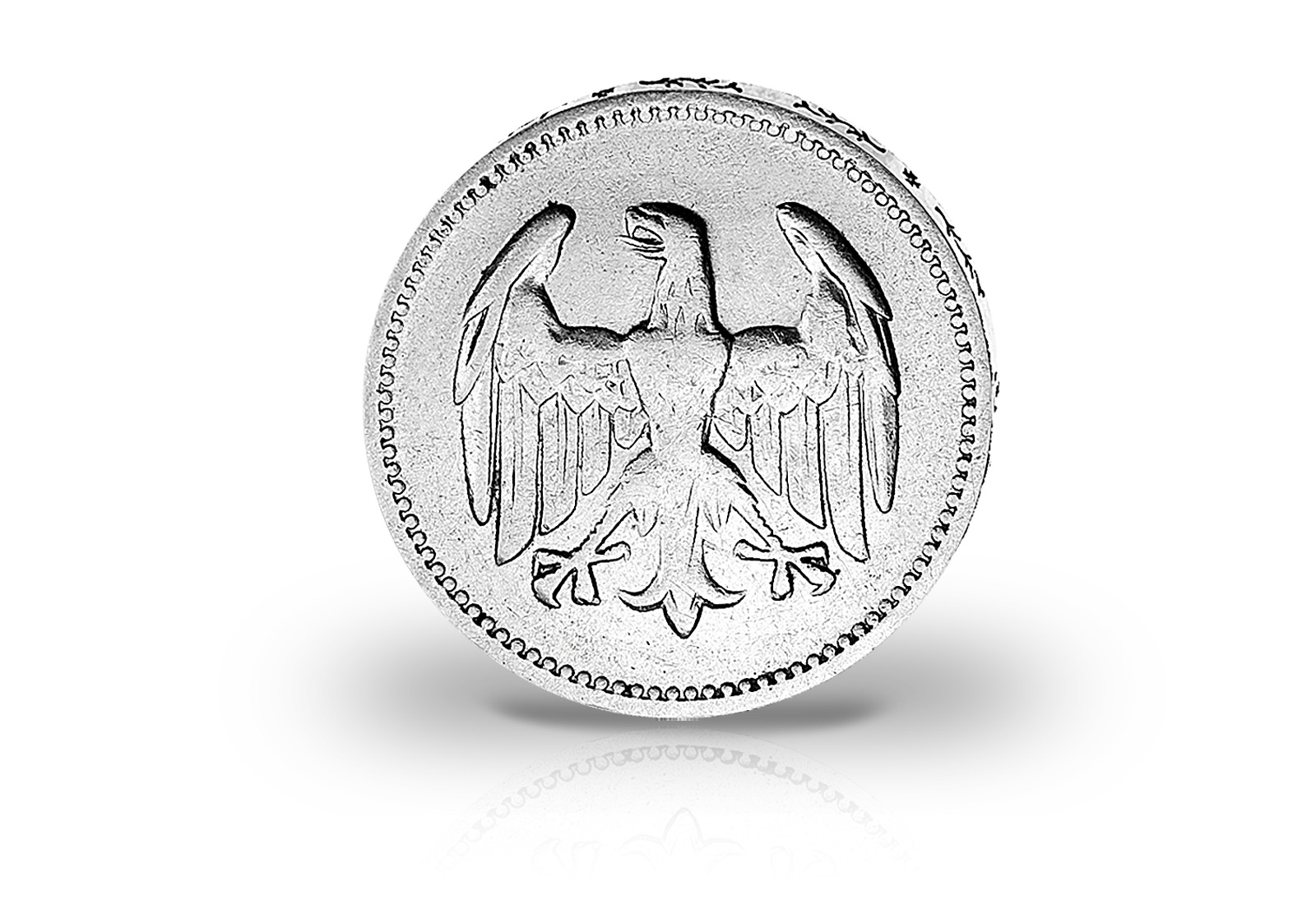 Weimar 1 Rentenmark Silbermünze 1924-1925 J. 311 ss/vz