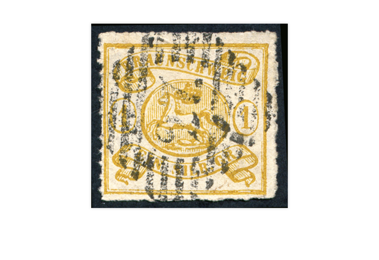 Briefmarke Altdeutschland Braunschweig Freimarke 1864 Michel-Nr. 14 gestempelt