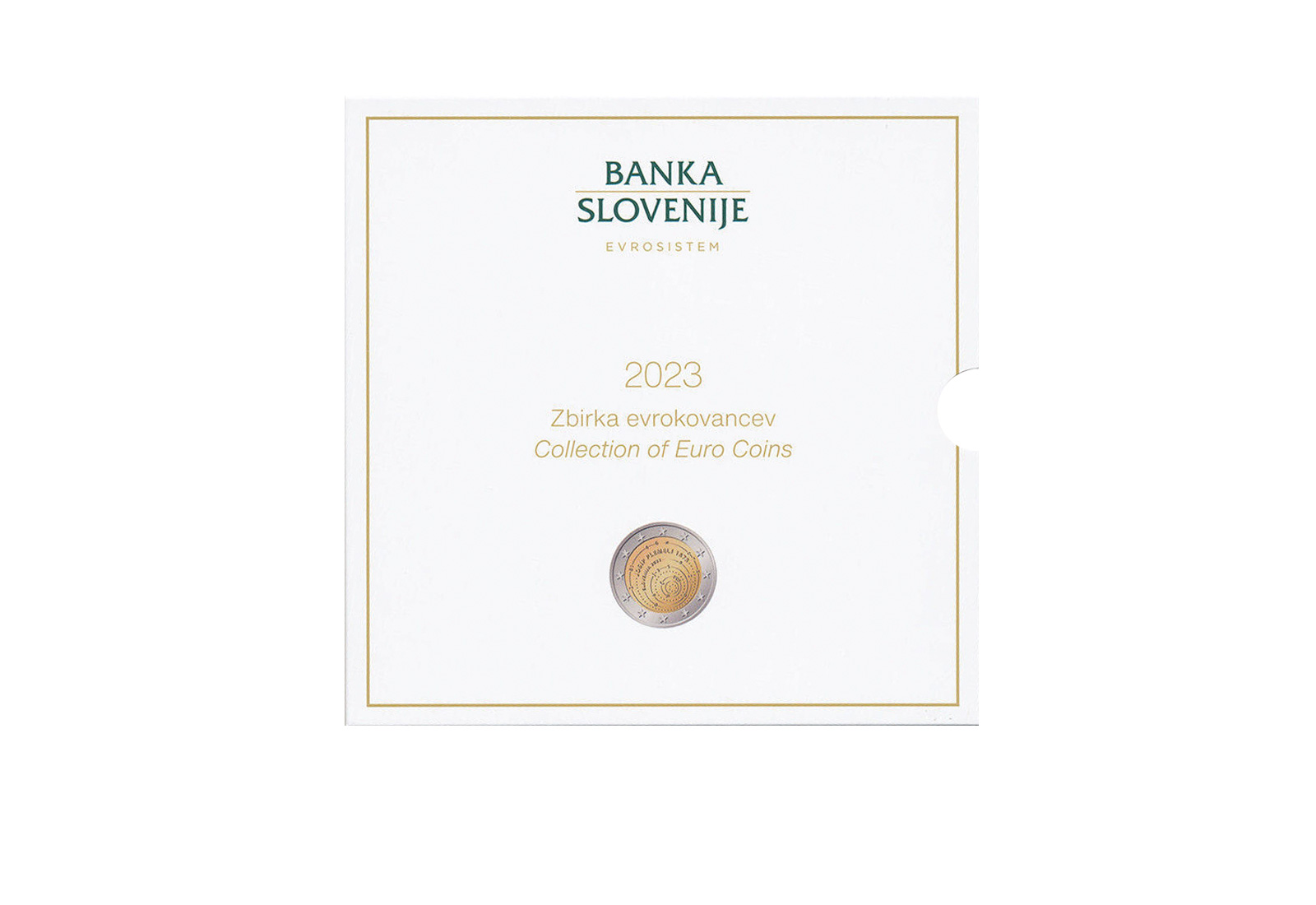 Kursmünzensatz 2023 Slowenien st im Blister inkl. 3 Euro Münze