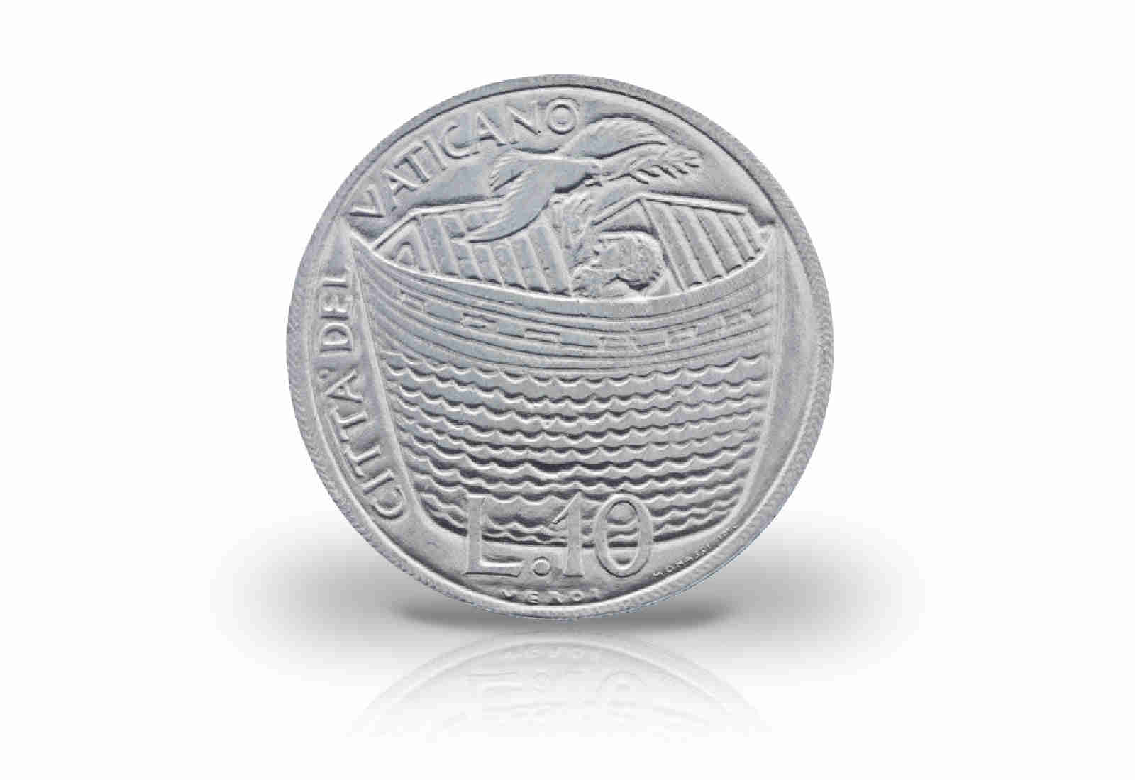 10 Lire 1975 Vatikan Papst Paul VI. Heiliges Jahr