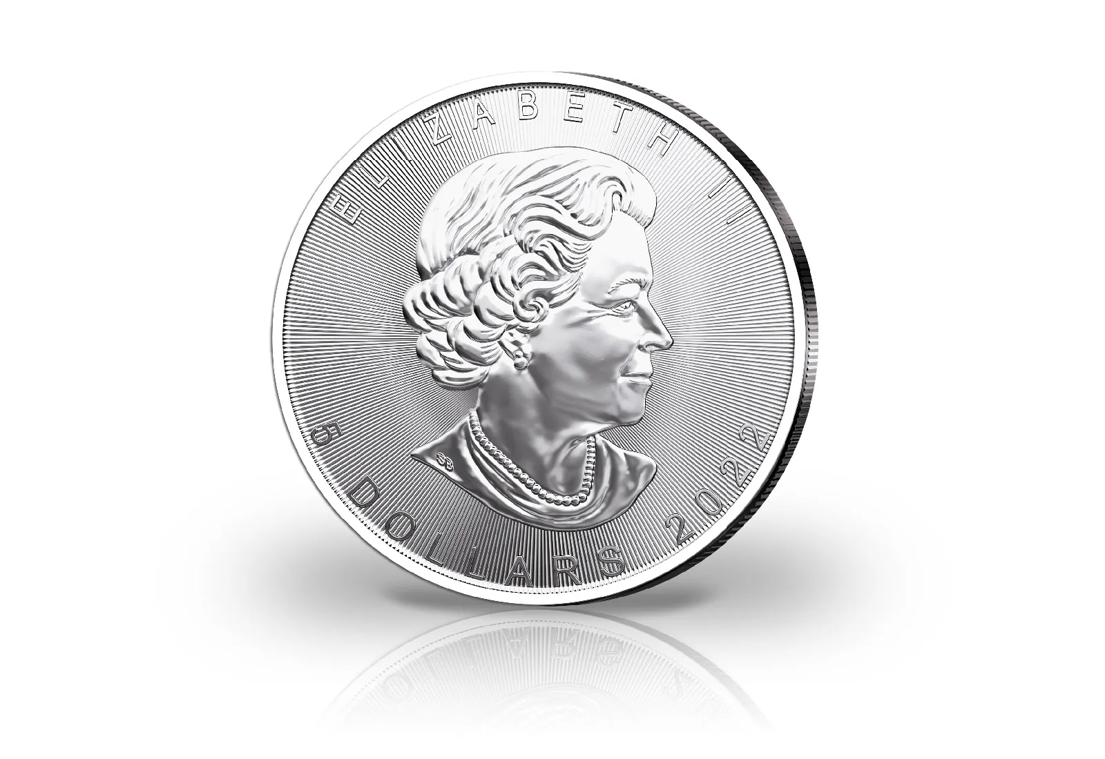 Maple Leaf 1 oz Silber Jahrgang unserer Wahl Kanada mit Farbapplikation Dickhornschaf