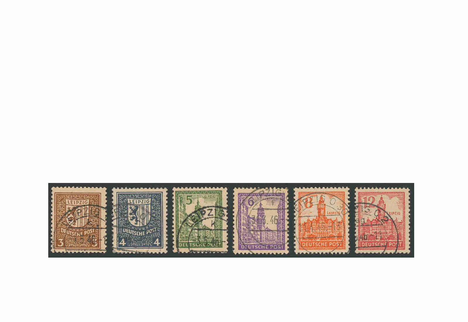 SBZ Mi.Nr. 156y/161y gest. gp.