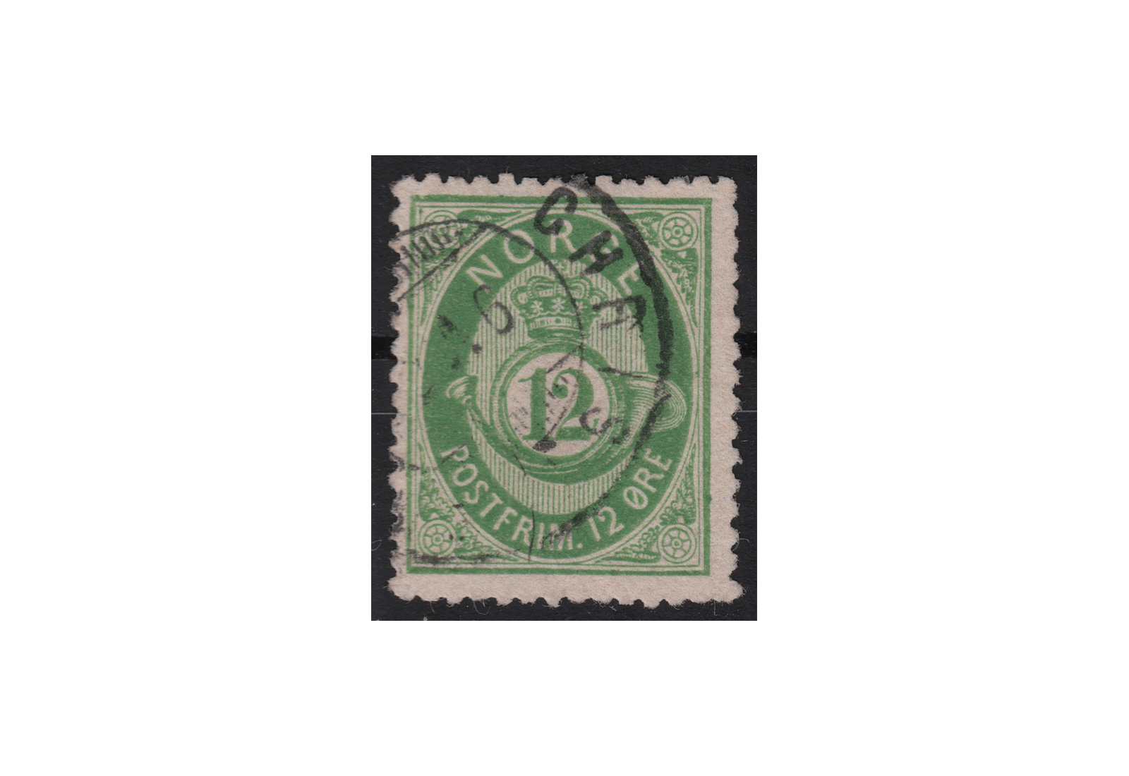 Norwegen Freimarke: Posthorn 1877/78 NOR Michel Nr. 26 gestempelt