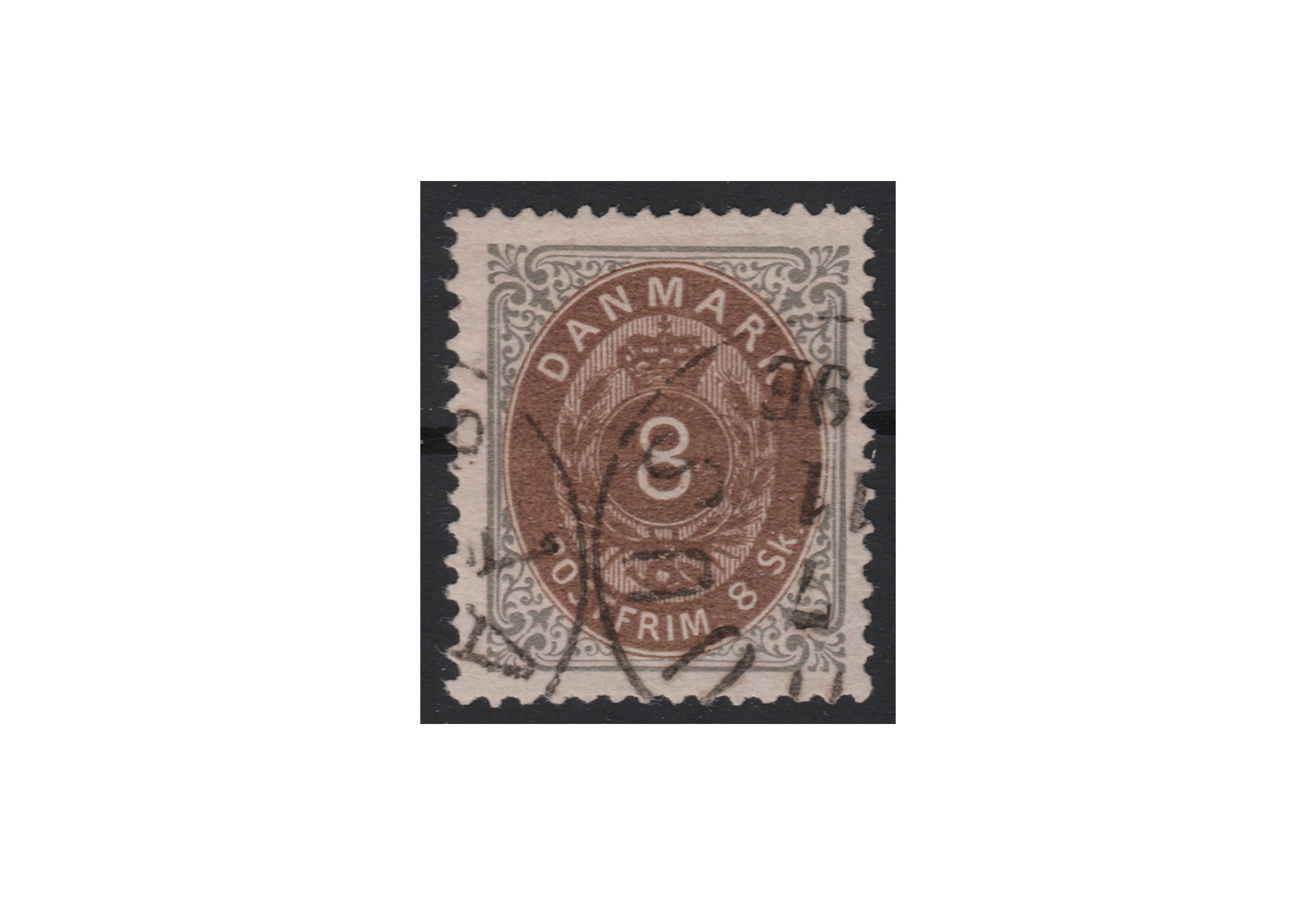 Dänemark Freimarke: Kroninsignien 1870/72 DNK Michel Nr. 19 gestempelt