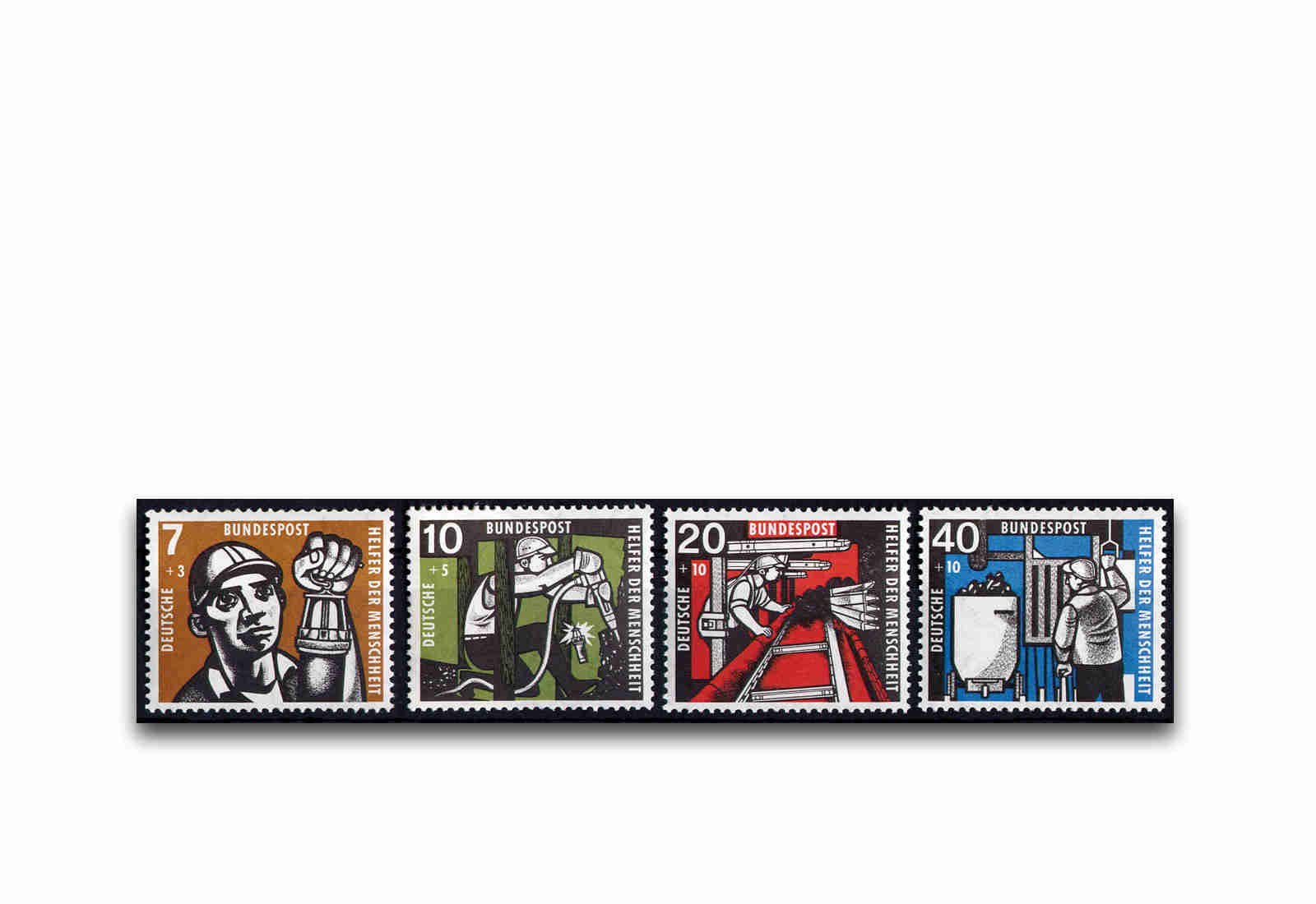 Briefmarken BRD Wohlfahrt 1956 Michel-Nr. 270-273 postfrisch