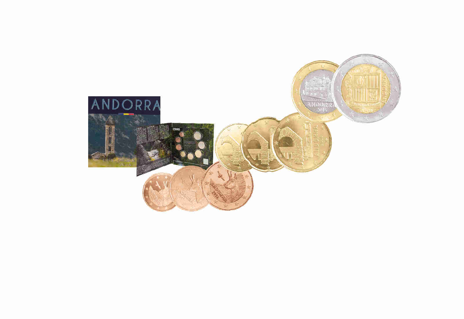 Kursmünzensatz 2016 Andorra st