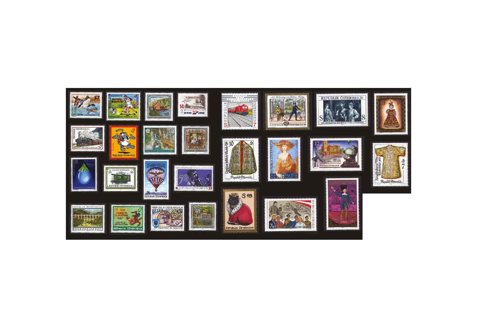 Briefmarken Österreich Jahrgang 2001 Michel-Nr. 2336-2362 postfrisch