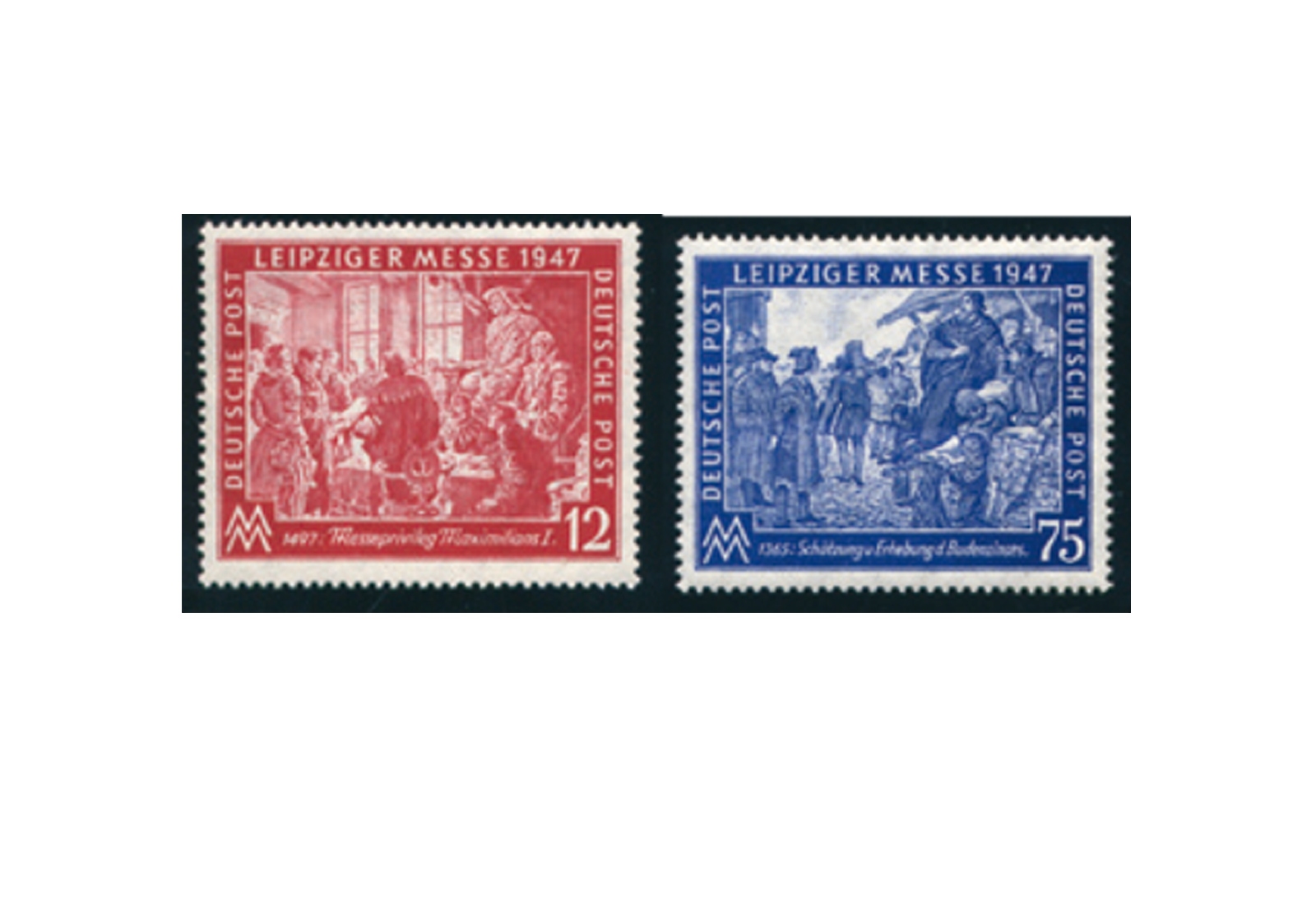 Briefmarken Alliierte Besetzung Leipzig Michel-Nr. 965/966 postfrisch