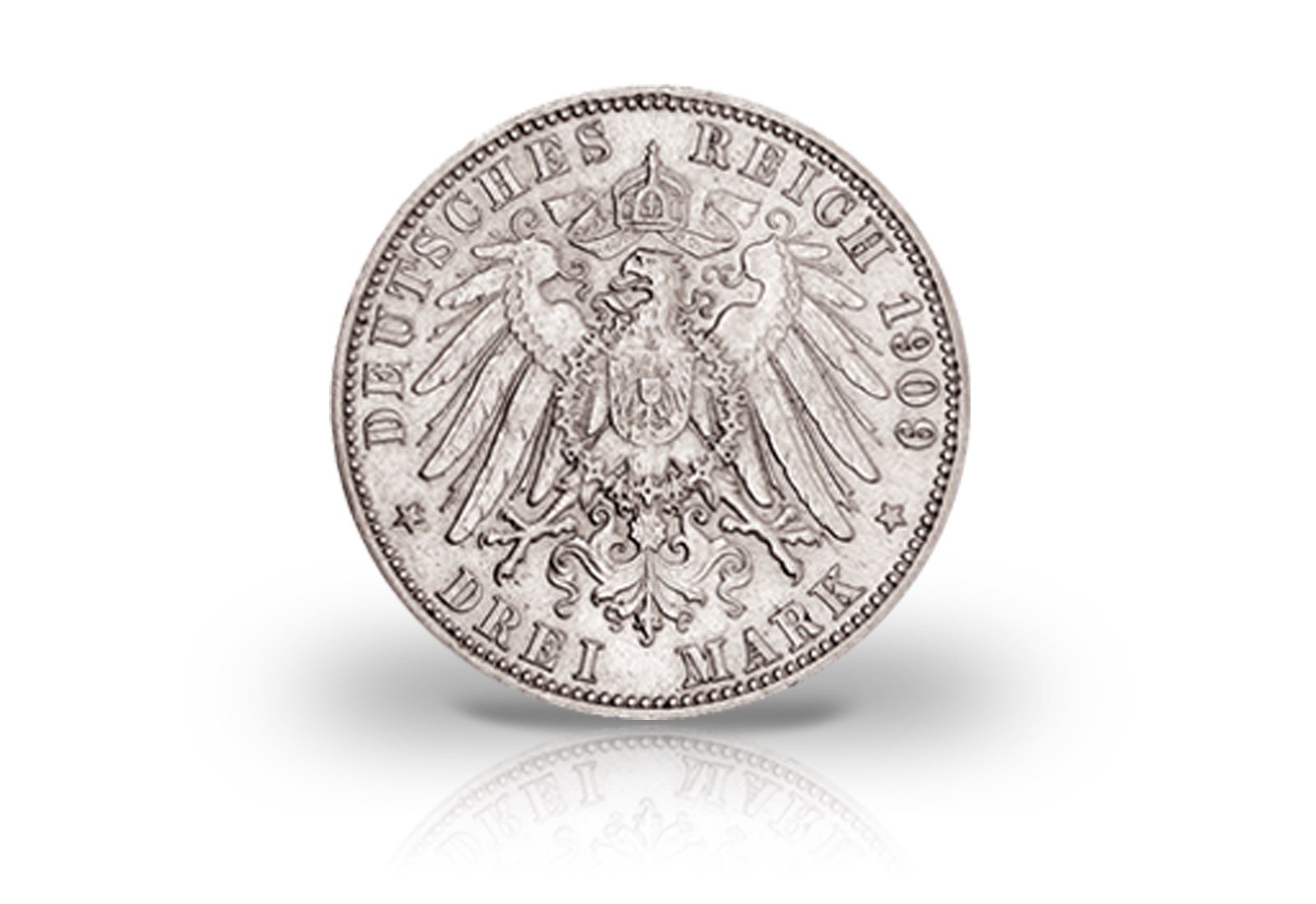 3 Mark 1909 Deutsches Kaiserreich Schwarzburg-Sonderhausen Auf den Tod des Fürsten Jaeger-Nr. 170