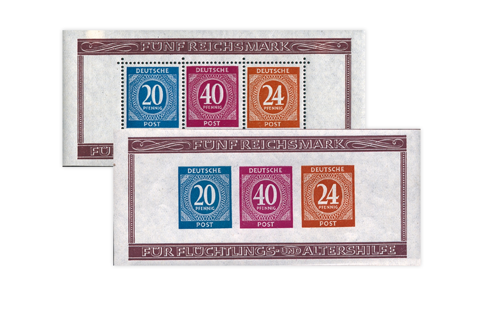 Alliierte Besetzung Block 12A/B postfrisch