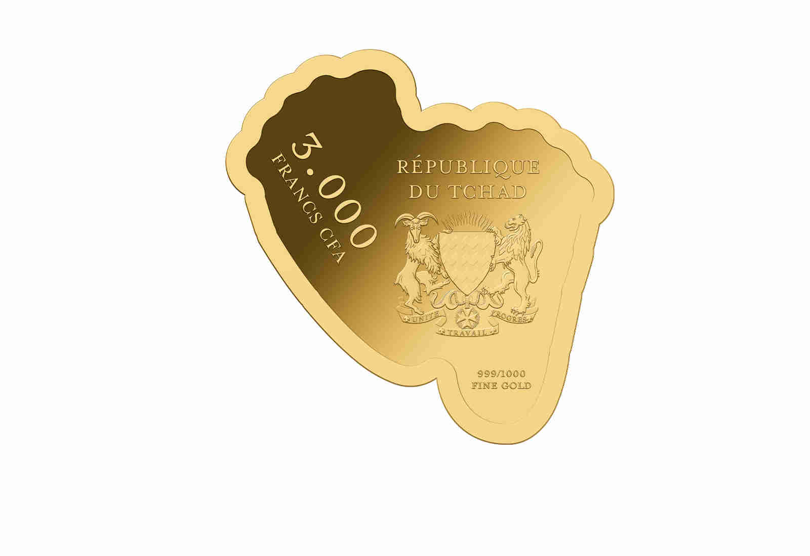 Goldmünze Motiv "Babyfüße" 999/1000 Gold Geschenk