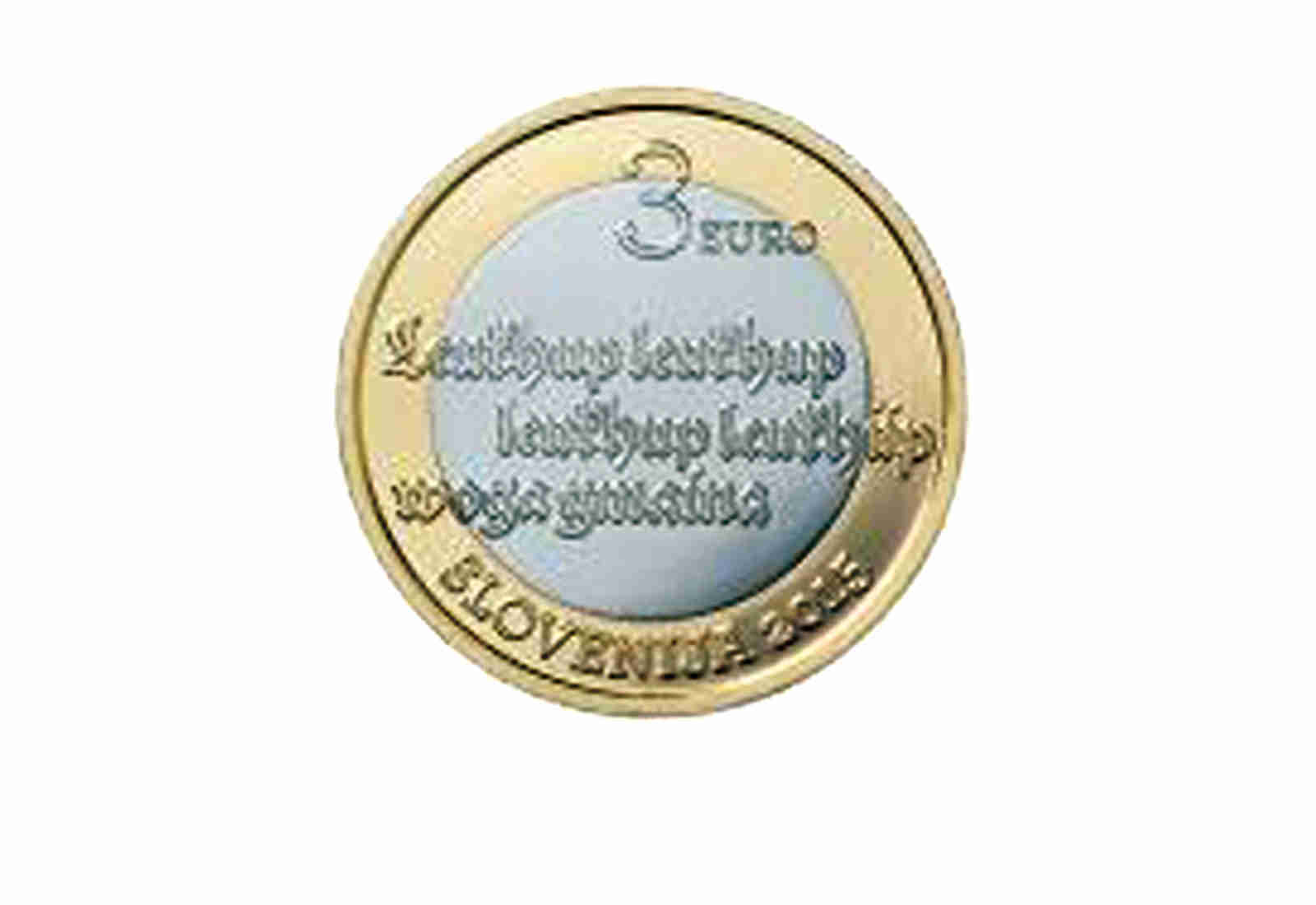3 Euro 2015 500 Jahre erster slowenisch gedruckter Text