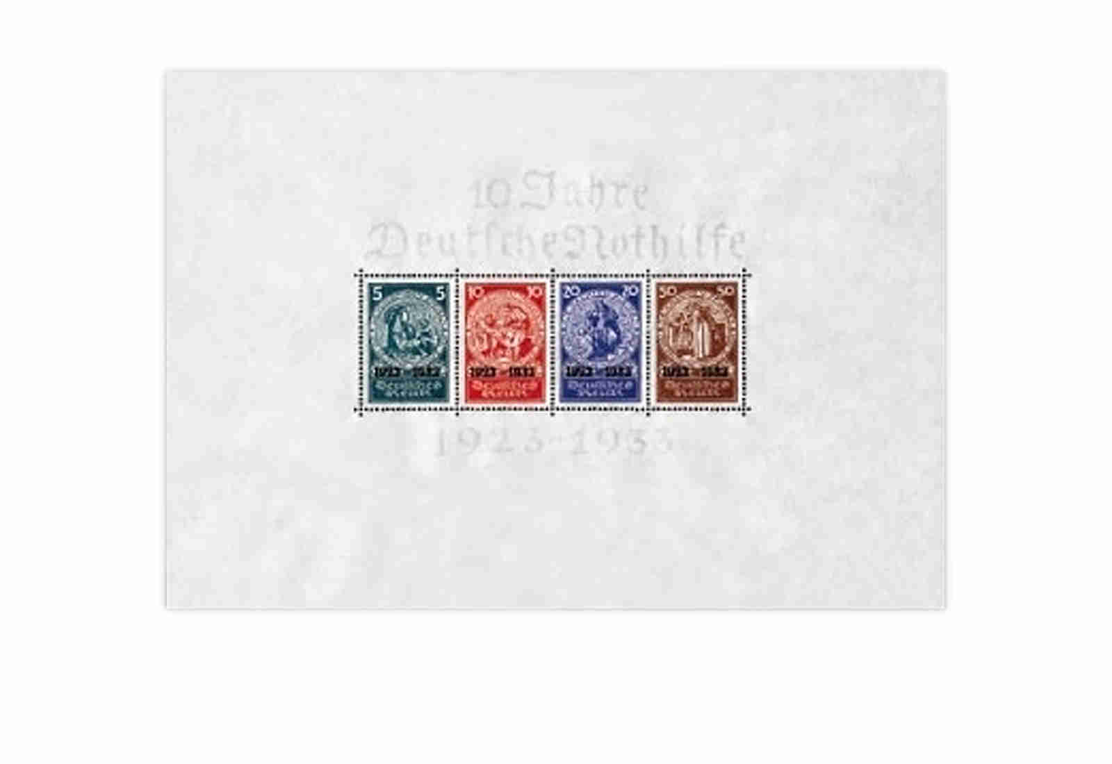 Deutsches Reich Nothilfe 1933 Block 2 postfrisch geprüft