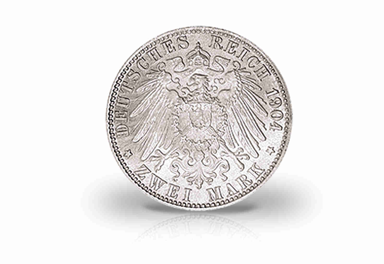 2 Mark 1904 Deutsches Kaiserreich Bremen Stadtwappen Jaeger-Nr. 59