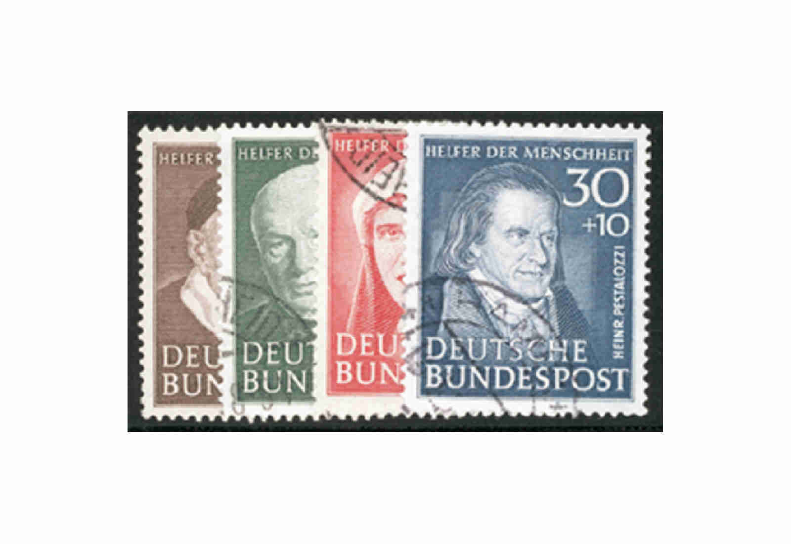 Briefmarken BRD Wohlfahrt 1951 Michel-Nr. 143-146 gestempelt