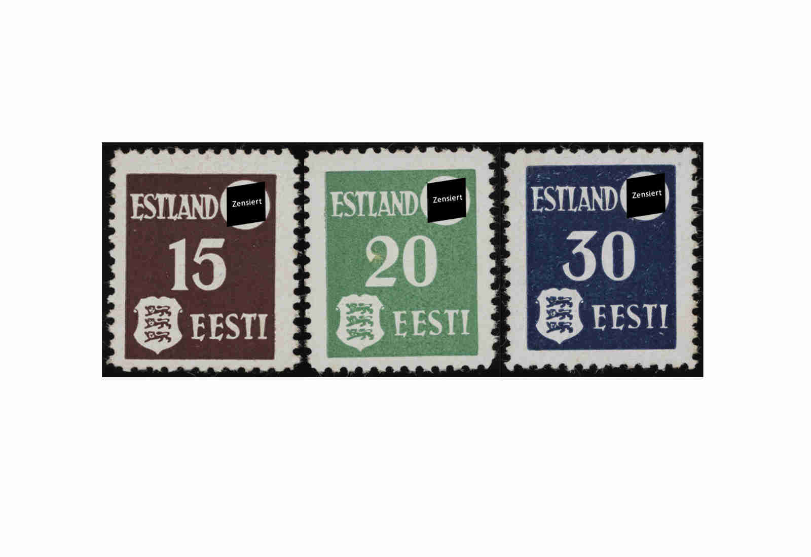 Estland Mi: 1-3 x ** Deutsche Besetzung