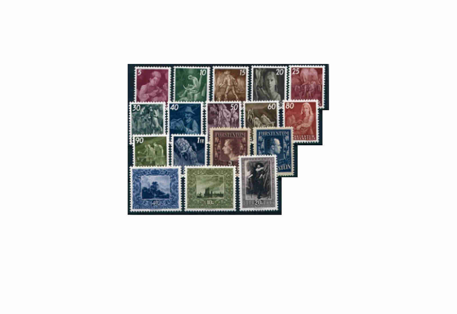 Liechtenstein Jahrgang 1951 postfrisch