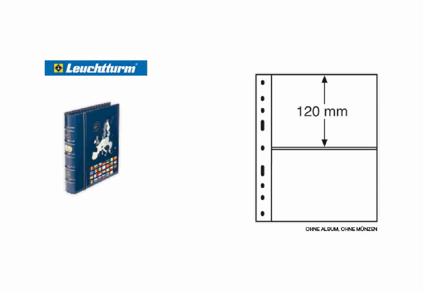 Folientaschen für 2 Banknoten