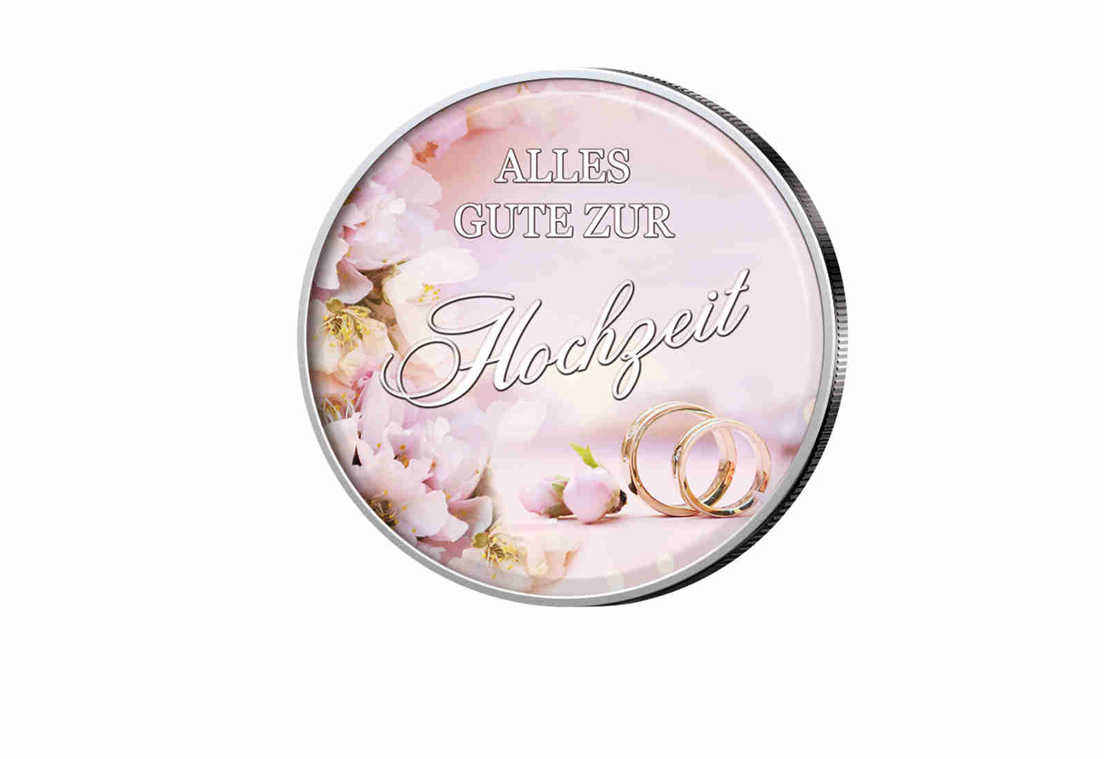 American Eagle 1 oz Silber USA mit Farbmotiv Glückwunsch zur Hochzeit II