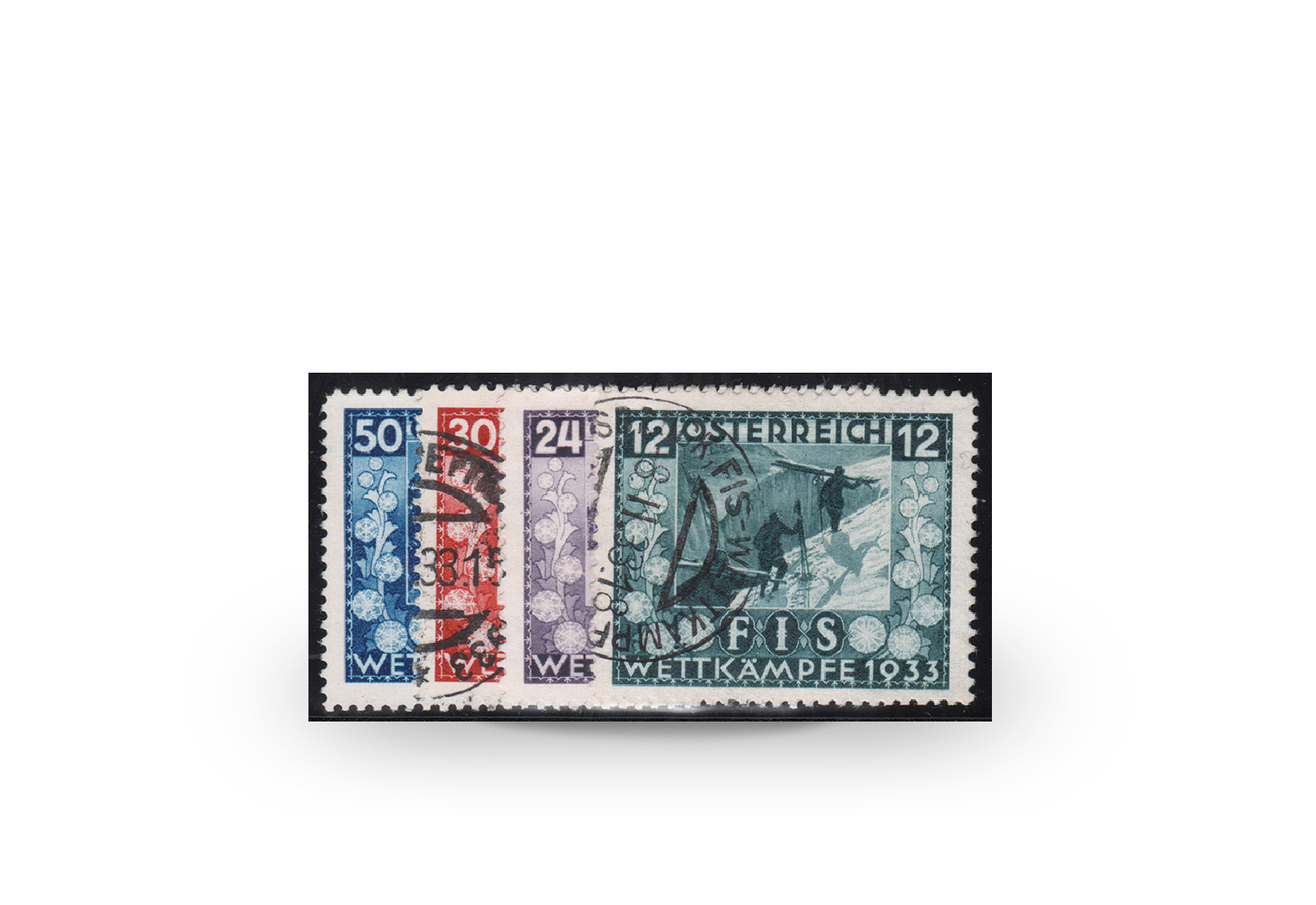 Österreich 1. Republik Michel-Nr. 551/554 gestempelt