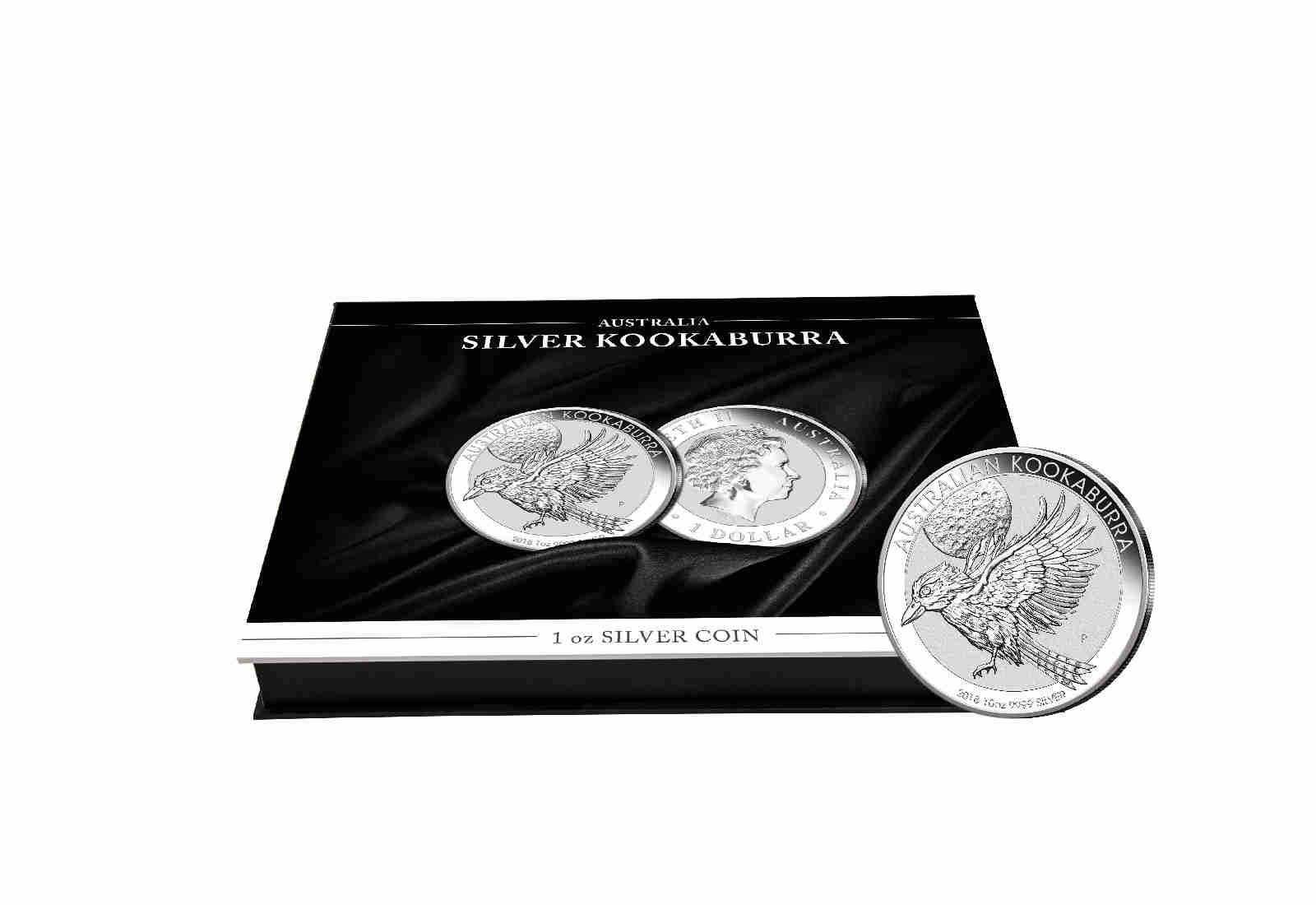 Münzkassette für 1 Unze Silber "Kookaburra"