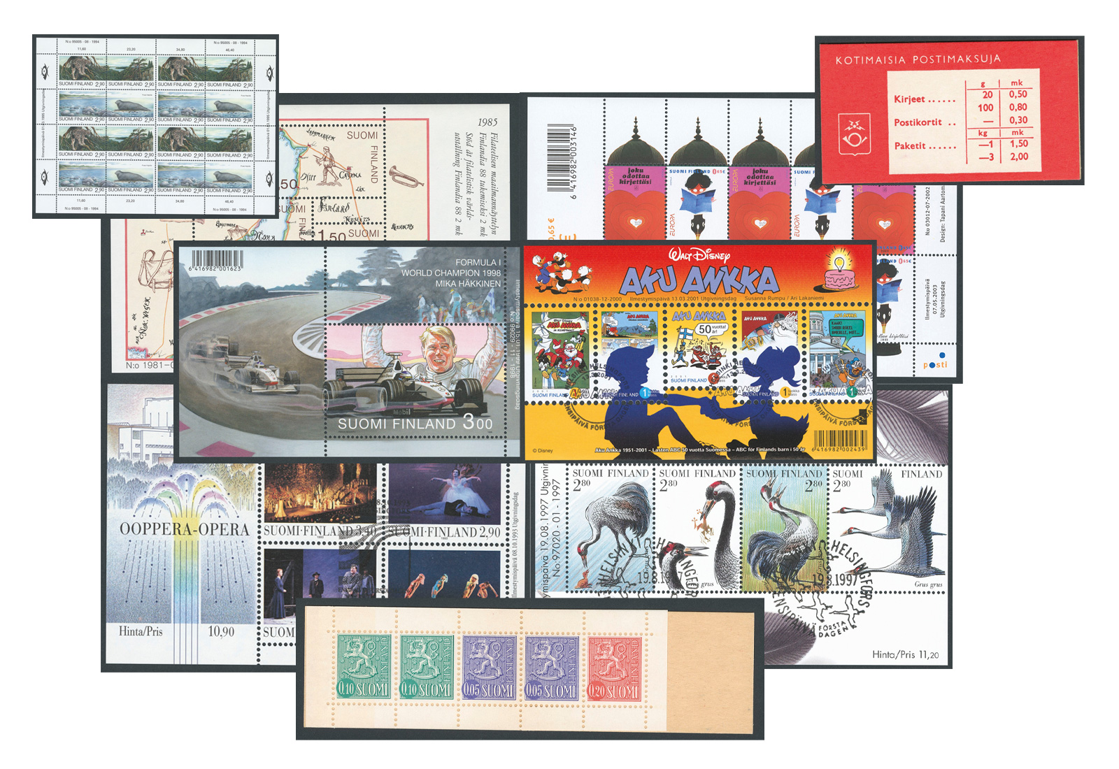 Briefmarken Kollektion Blocks und Kleinbogen Finnland **/gest.