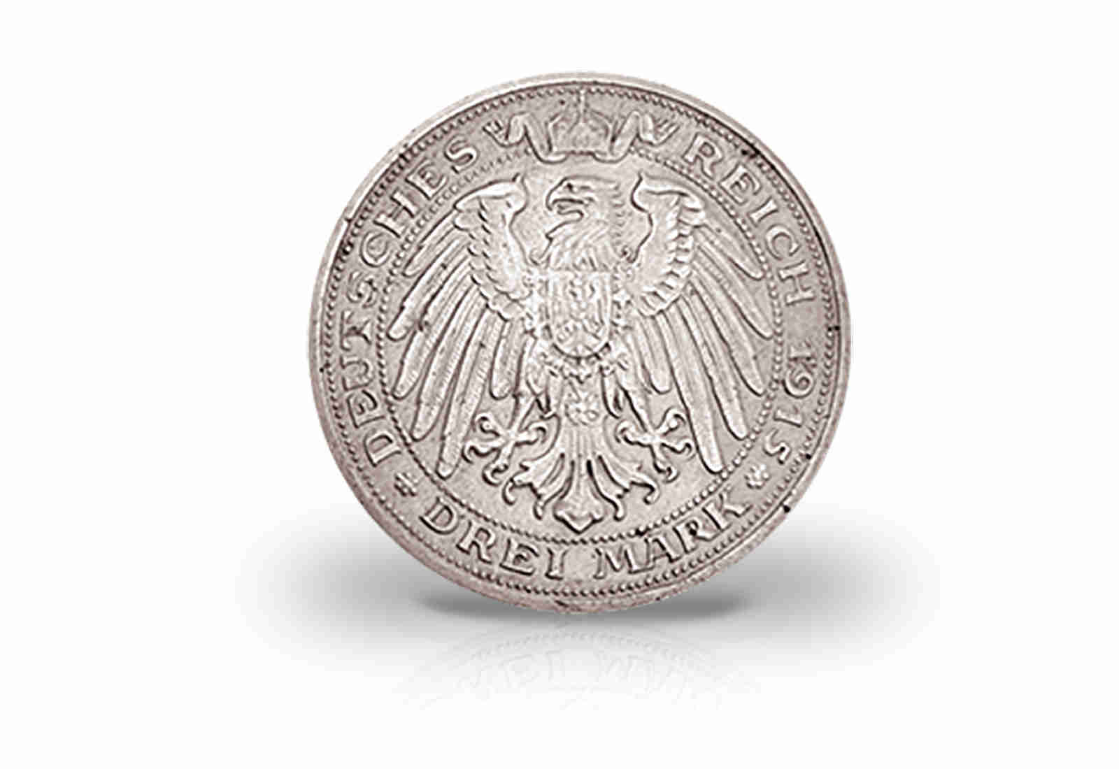 3 Mark 1915 Deutsches Kaiserreich Mecklenburg-Schwerin Jahrhundertfeier Jaeger-Nr. 88