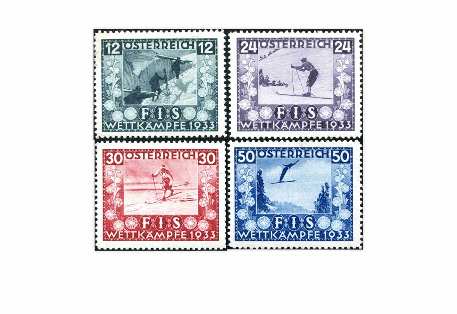 Österreich 1.Republik Jugendwohlfahrt Michel Nr. 551-554 Falz