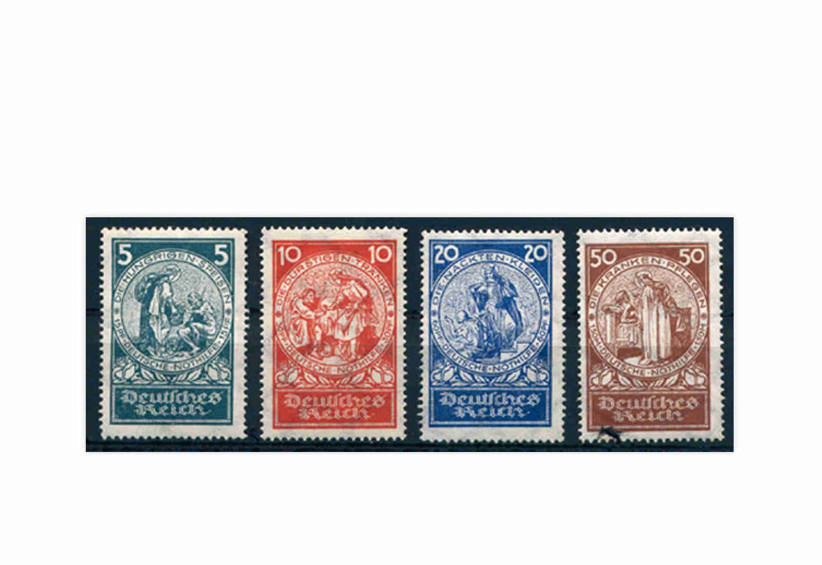 Briefmarken Deutsches Reich 1924 Michel-Nr. 351/354 postfrisch