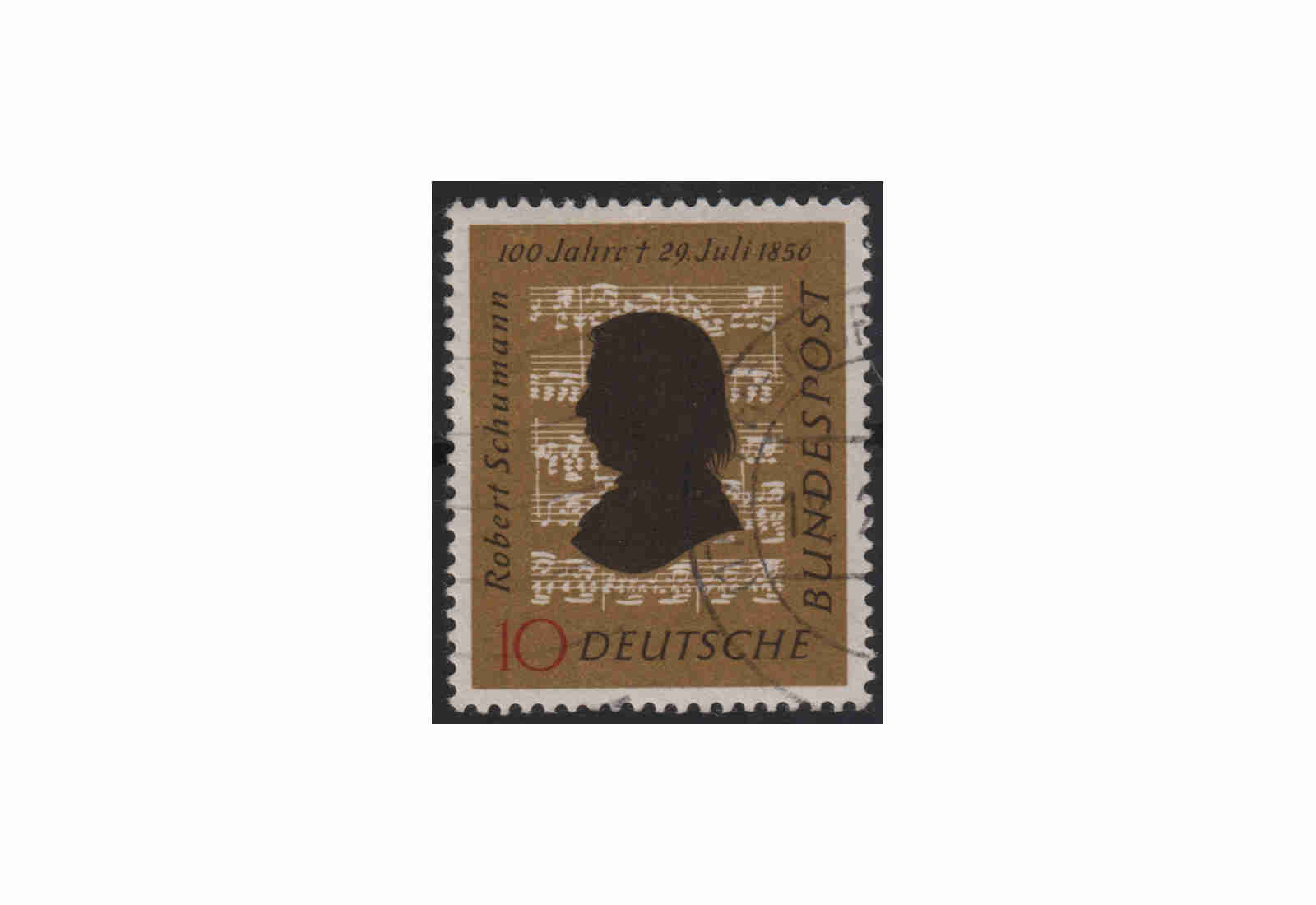 BRD 100. Todestag von Robert Schumann 1956 Mi.Nr. 234 gestempelt