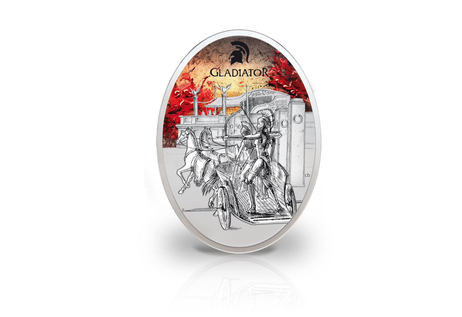 1 oz Silber Gladiatrix Gladiator-Münze Antique-Finish