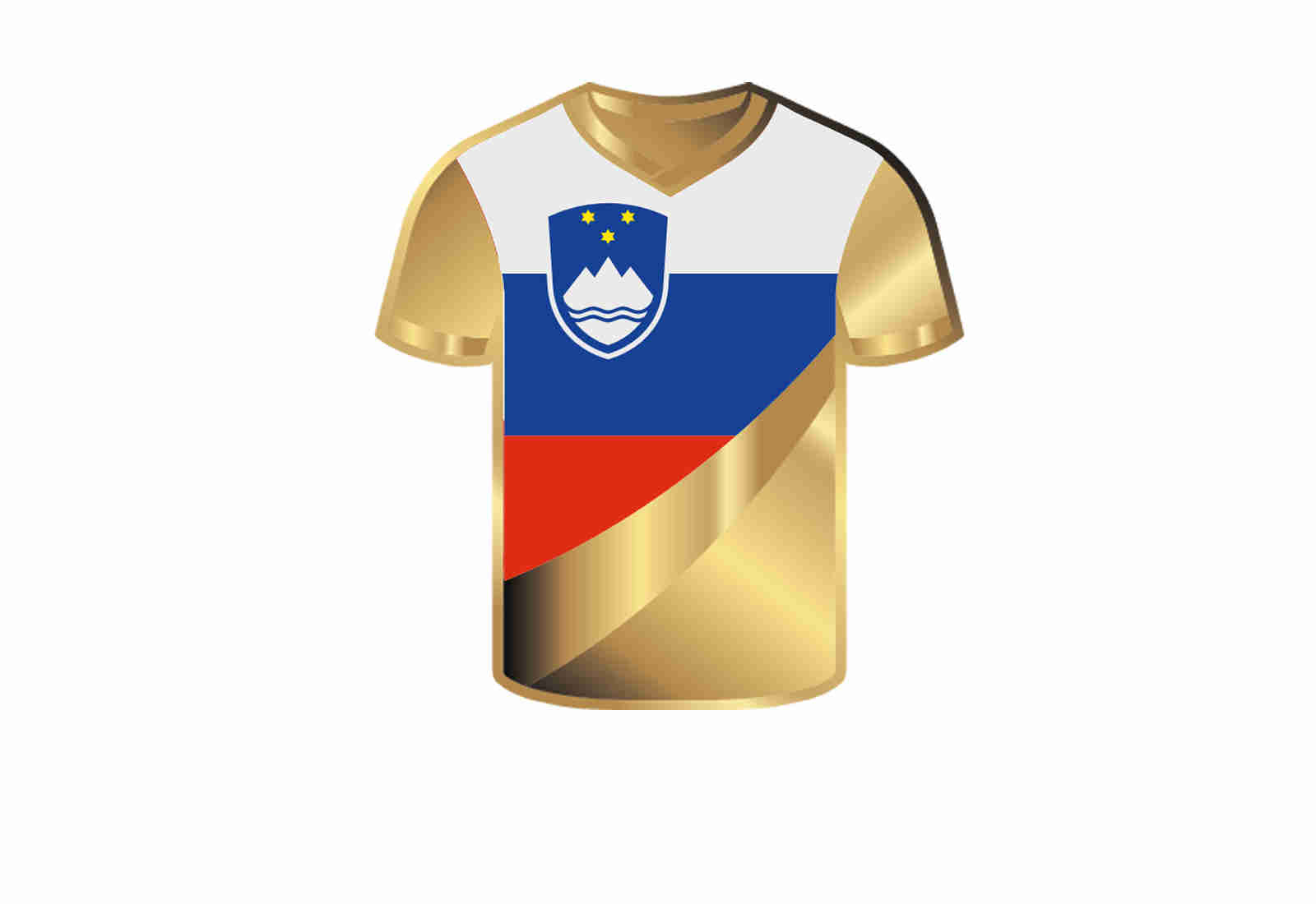 Goldmünze Motiv "Trikot Slowenien" im Geschenketui