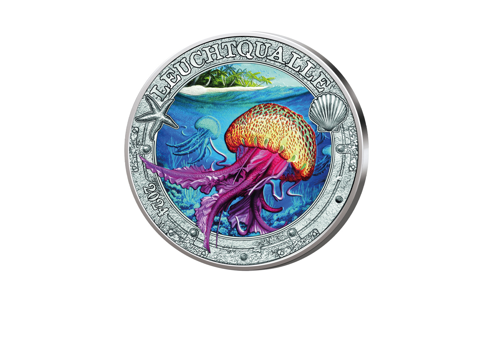 3 Euro 2024 Österreich Leuchtqualle bfr.