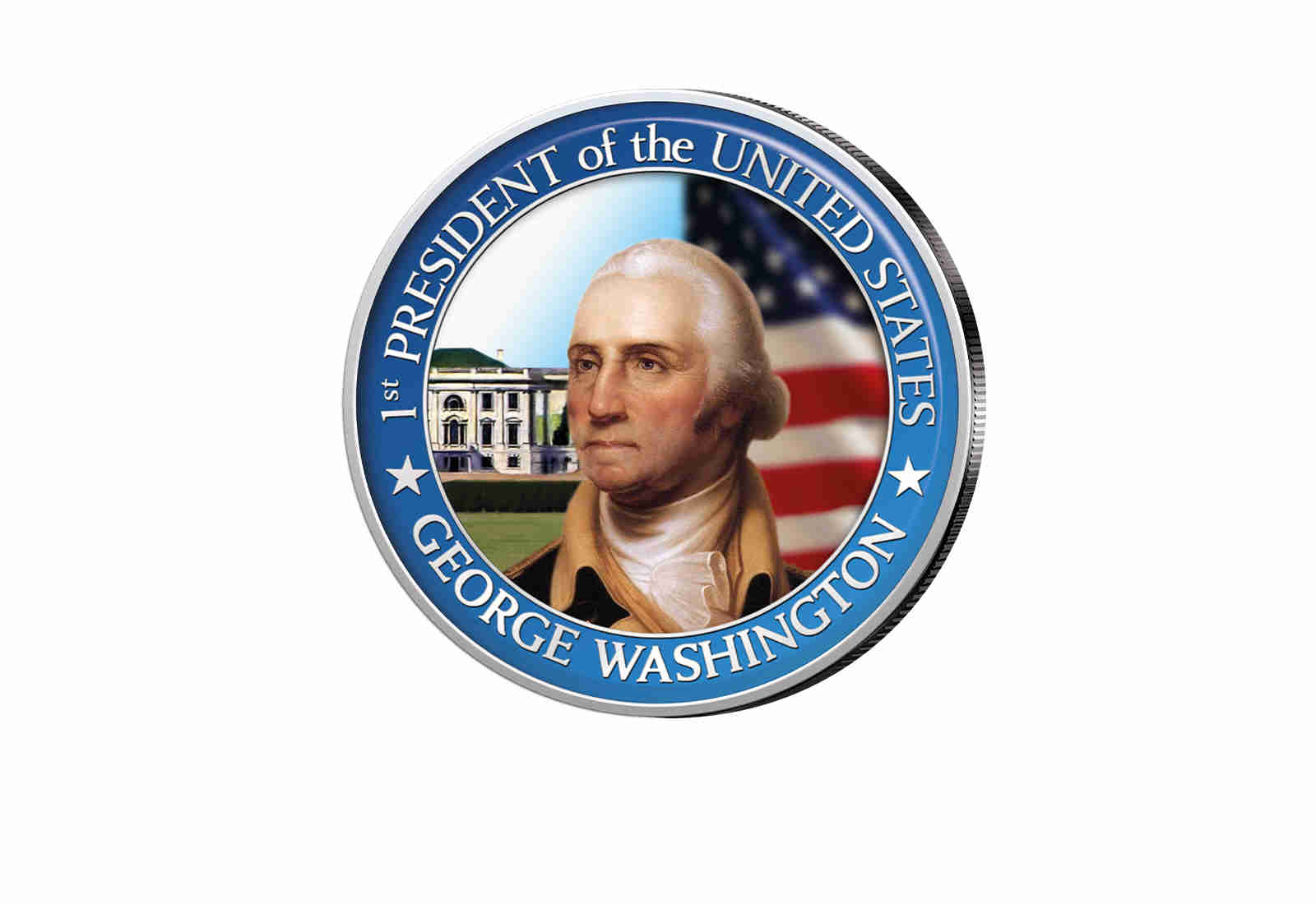 ½ Kennedy-Dollar USA mit Farbapplikation George Washington Serie: Presidents of the US
