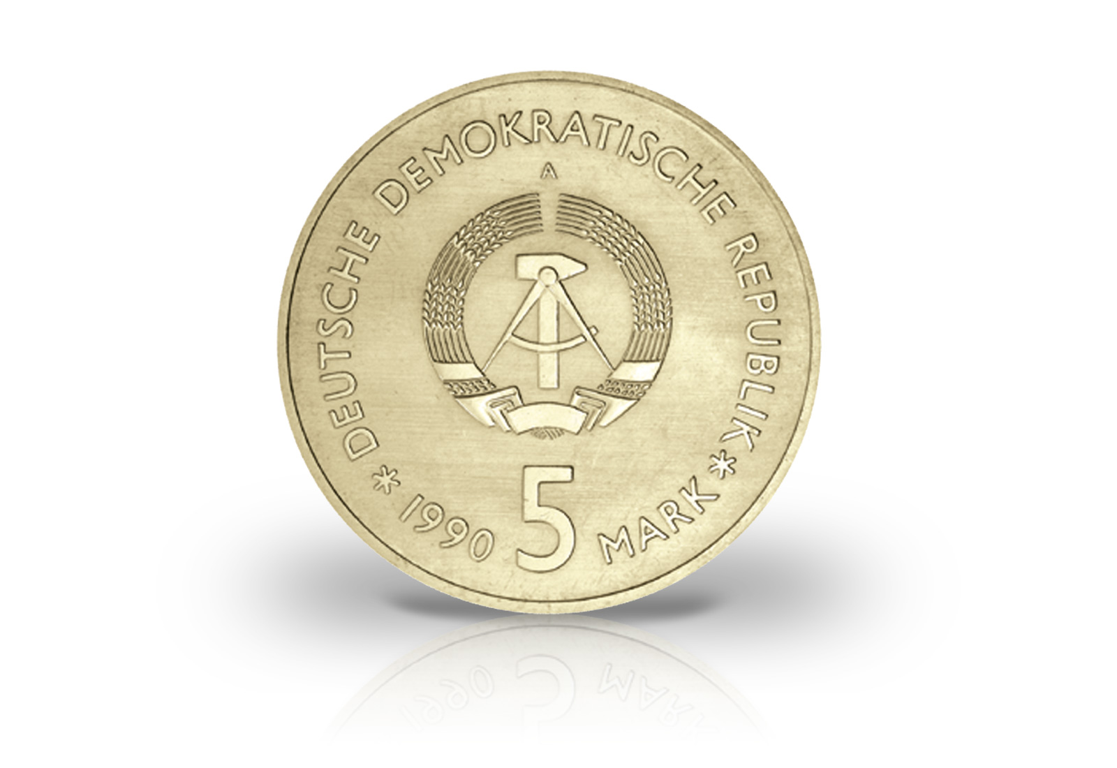 5 Mark Gedenkmünze 1990 DDR Kurt Tucholsky Jaeger-Nr. 1633