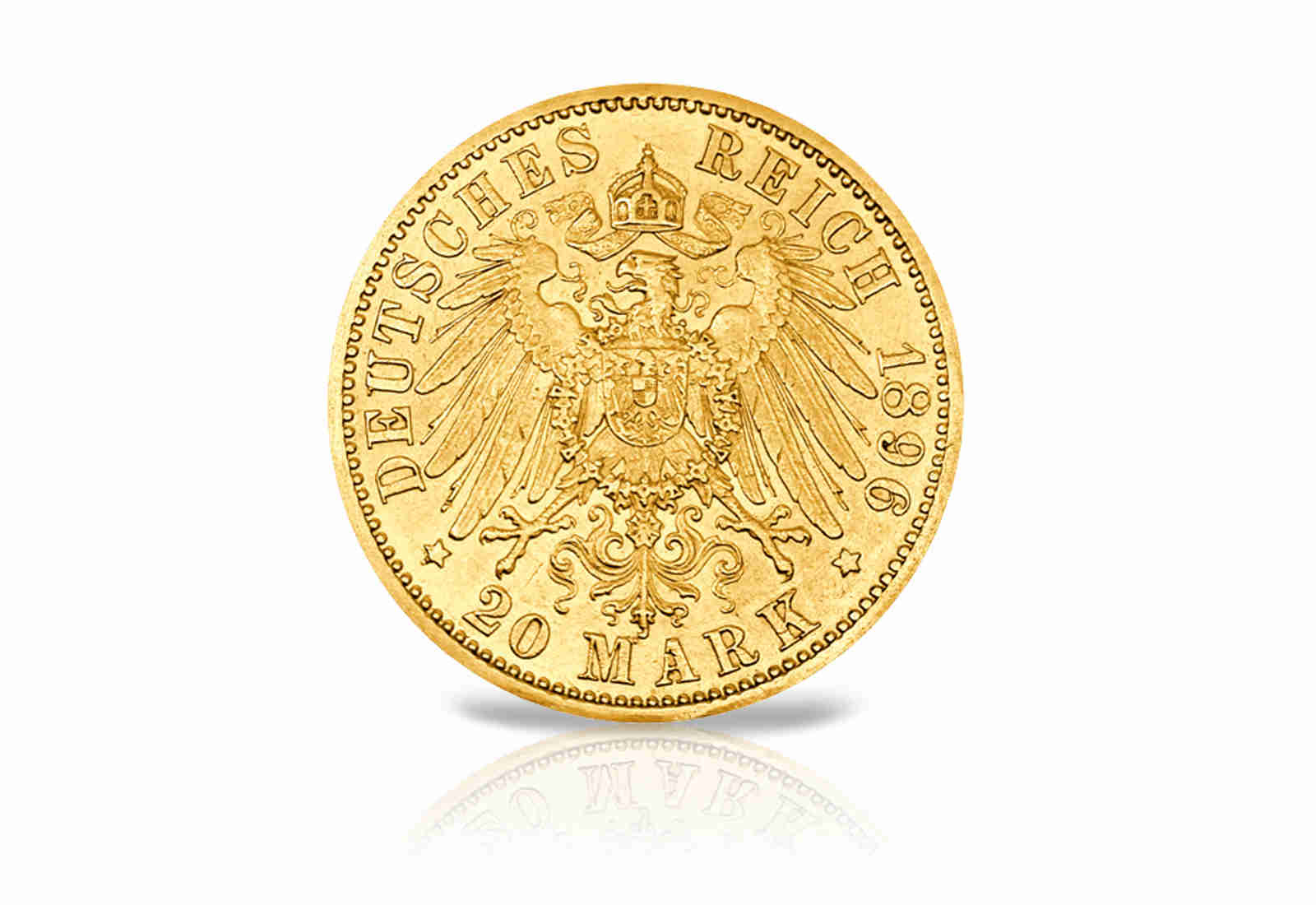 20 Mark Goldmünze 1892-1896 Großherzog Carl Alexander Jaeger -Nr. 282