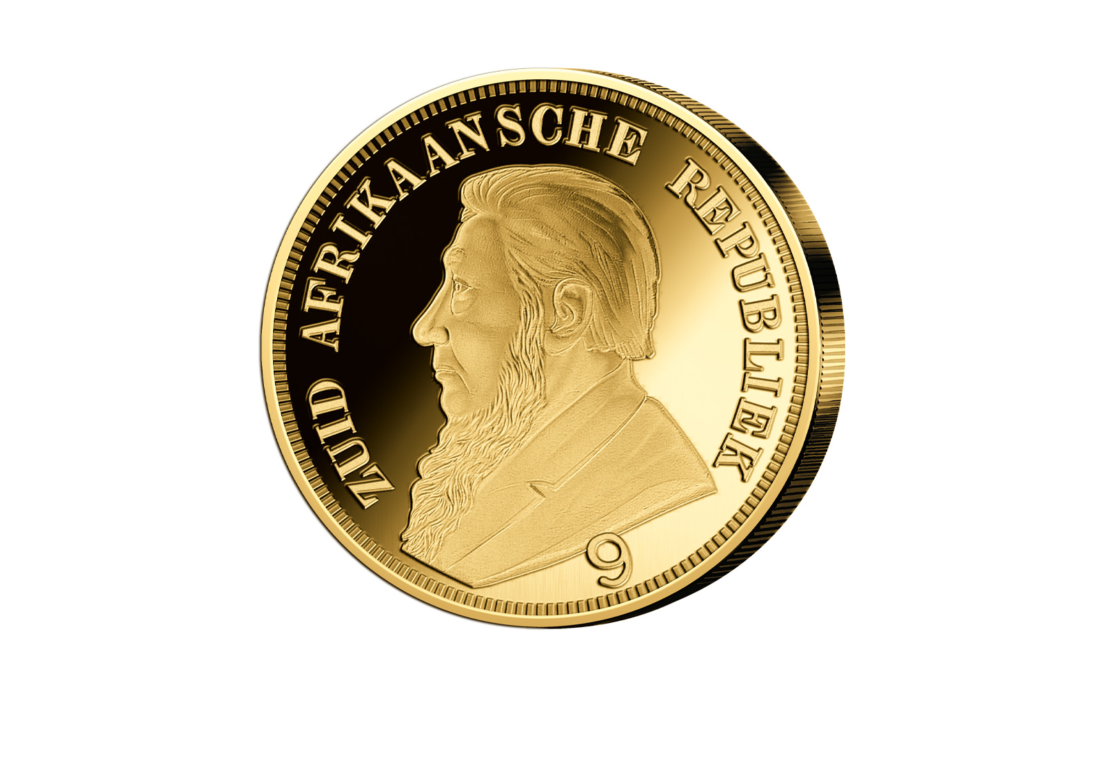 Gigantenprägung vergoldet Single 9 Pond