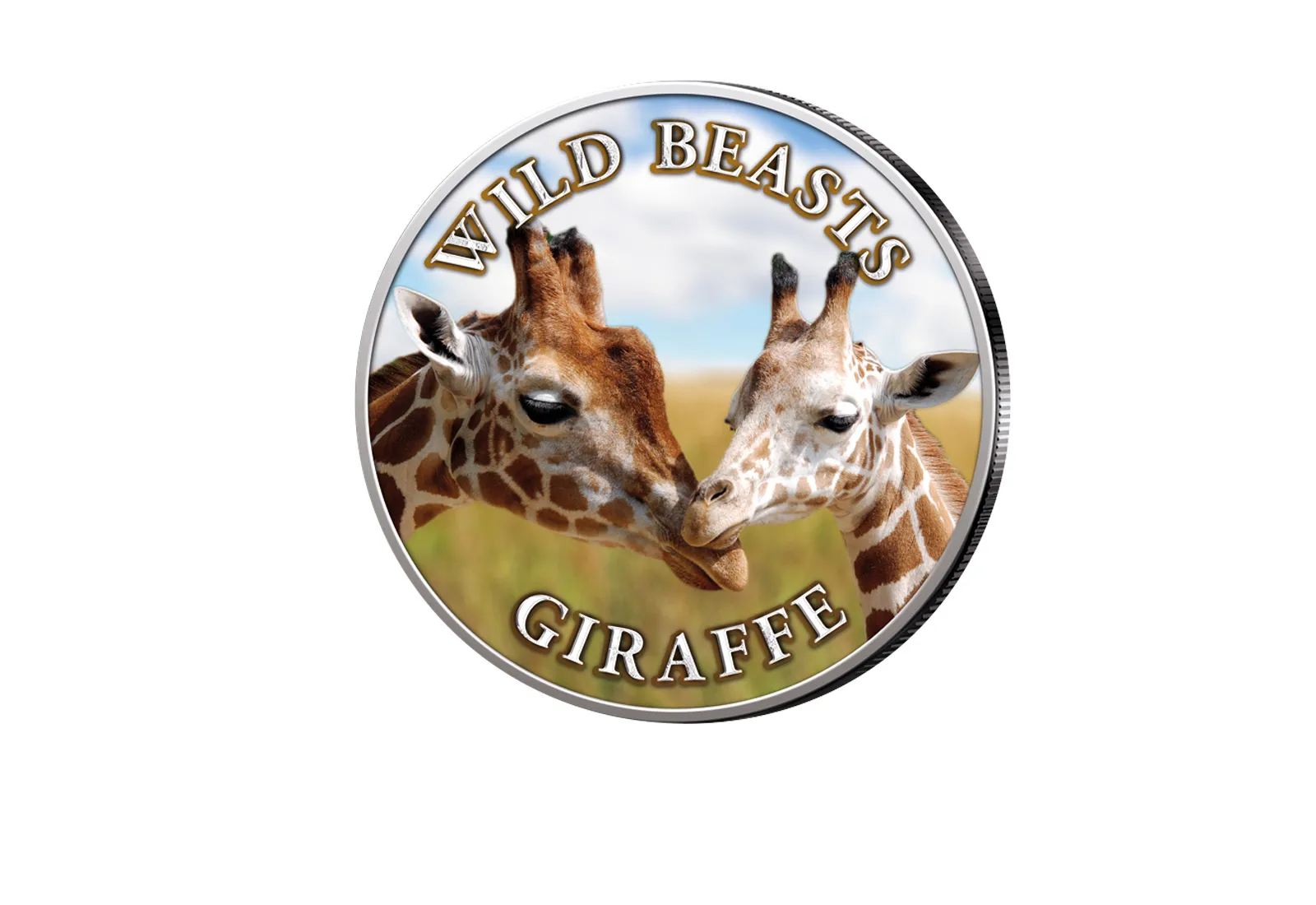 American Eagle 1 oz Silber USA mit Farbmotiv Giraffe