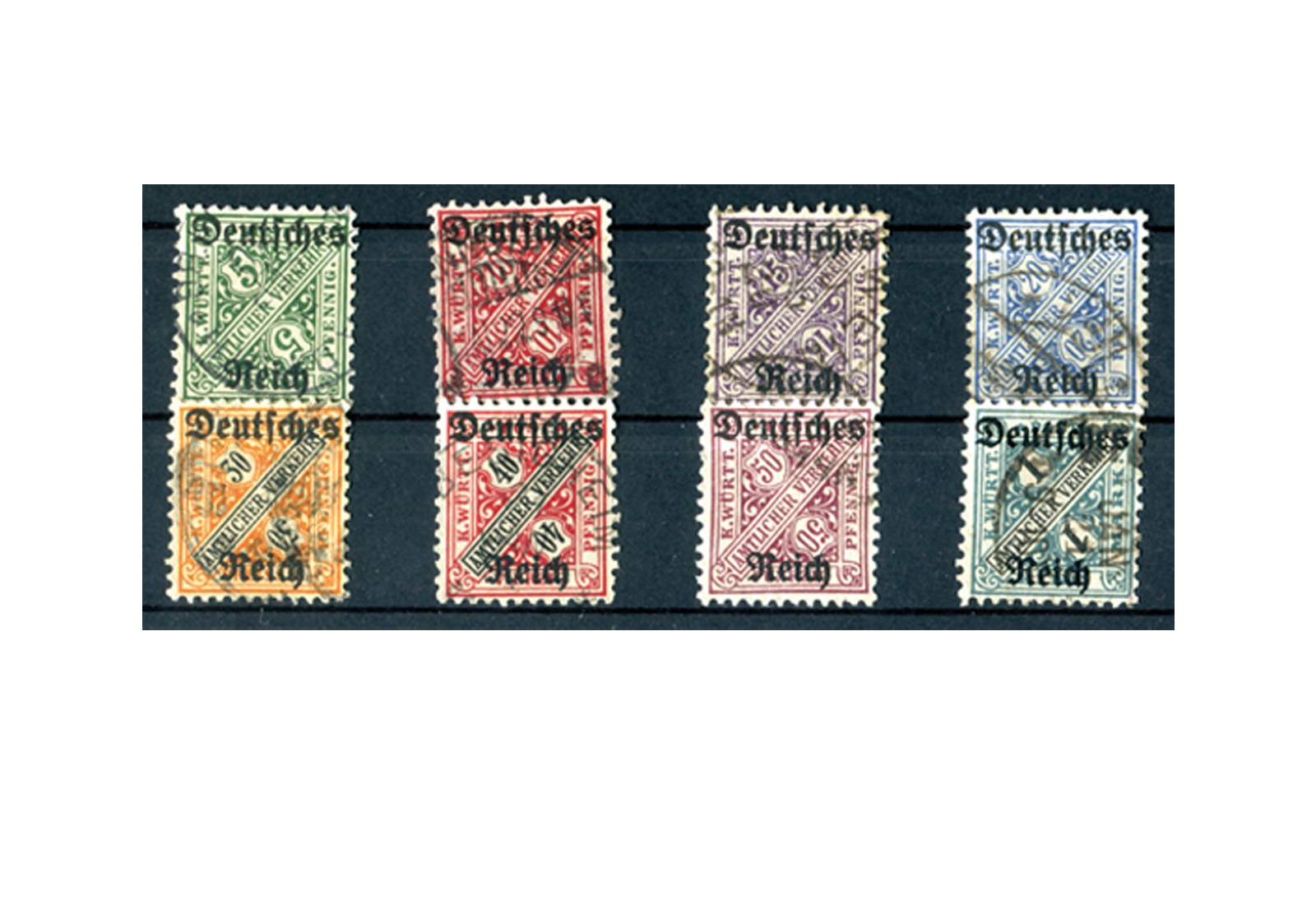 Deutsches Reich Mi. Nr. D 57/64 1920 gestempelt