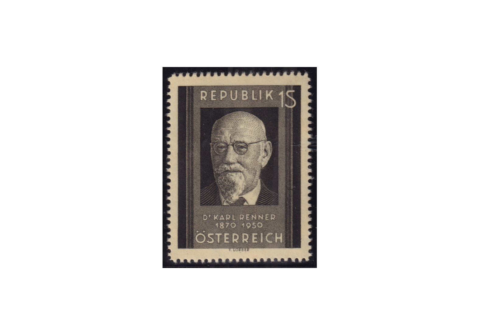 Österreich Einzelausgabe 1951 Tod von Karl Renner Michel Nr. 959 postfrisch