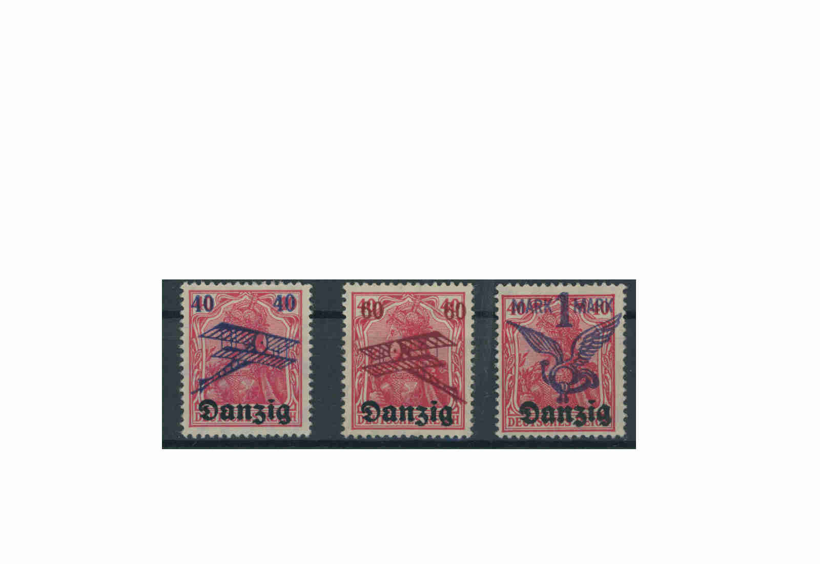 Briefmarken Deutsches Reich Einzelausgaben Danzig 1920-1939 Michel-Nr. 50-52 gestempelt